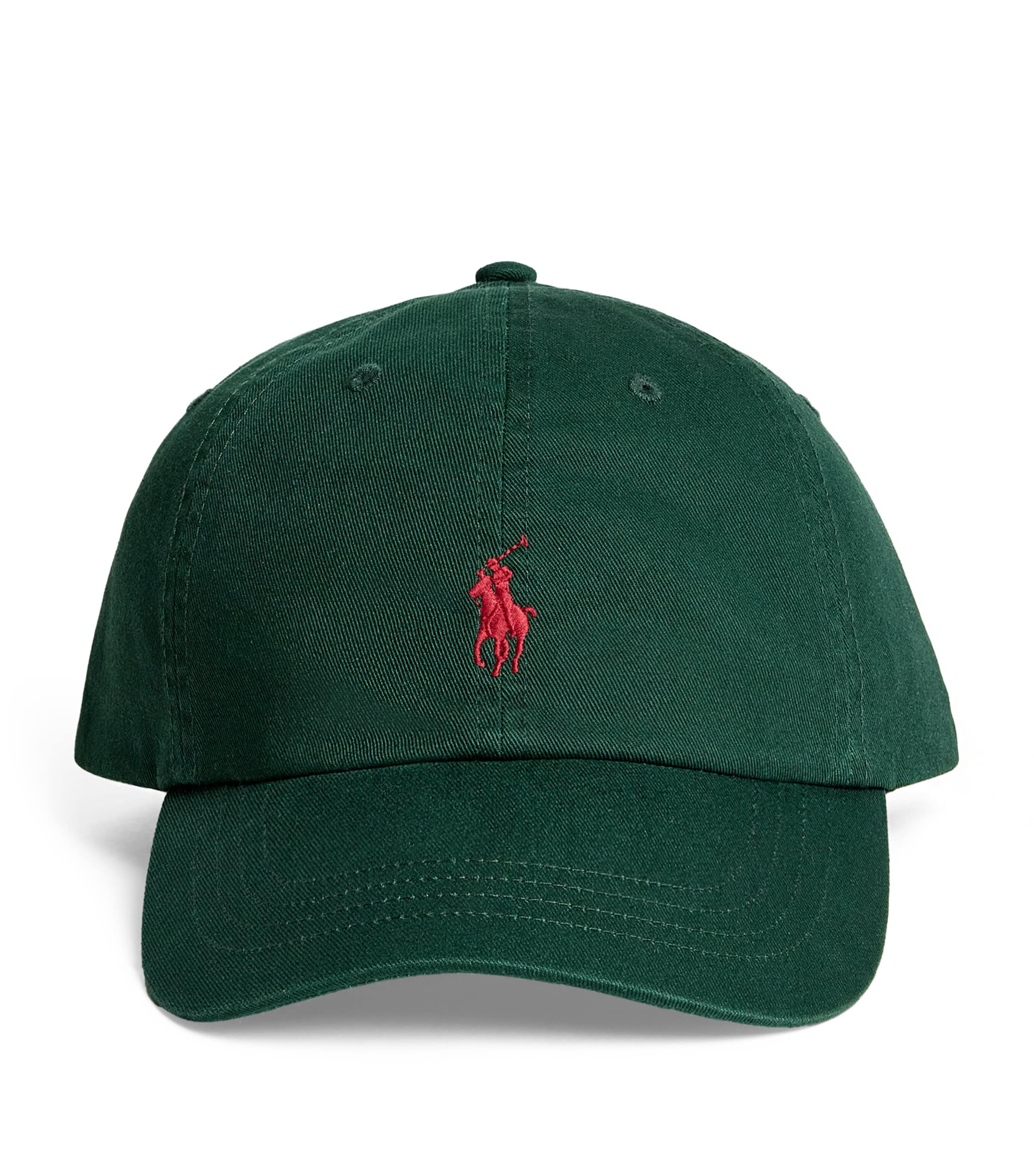 Polo Ralph Lauren Cotton Polo Pony Baseball Cap In Green