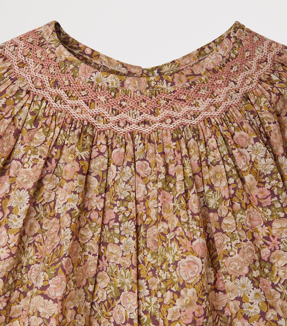 Cotton Griotte Blouse (1-18 Months) FL ROSE CAMELIA Image 3