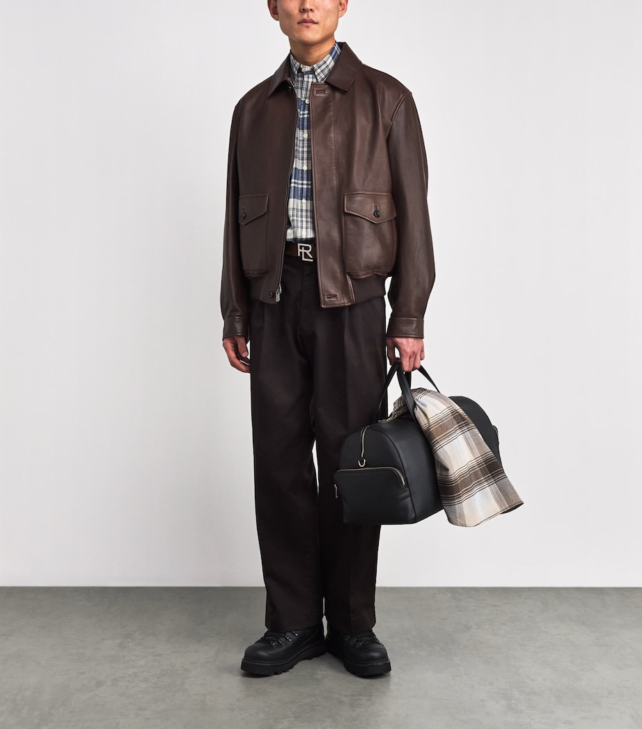 Cotton Brushed Check Oxford Shirt OFF WHITE NAVY MULTI Image 2