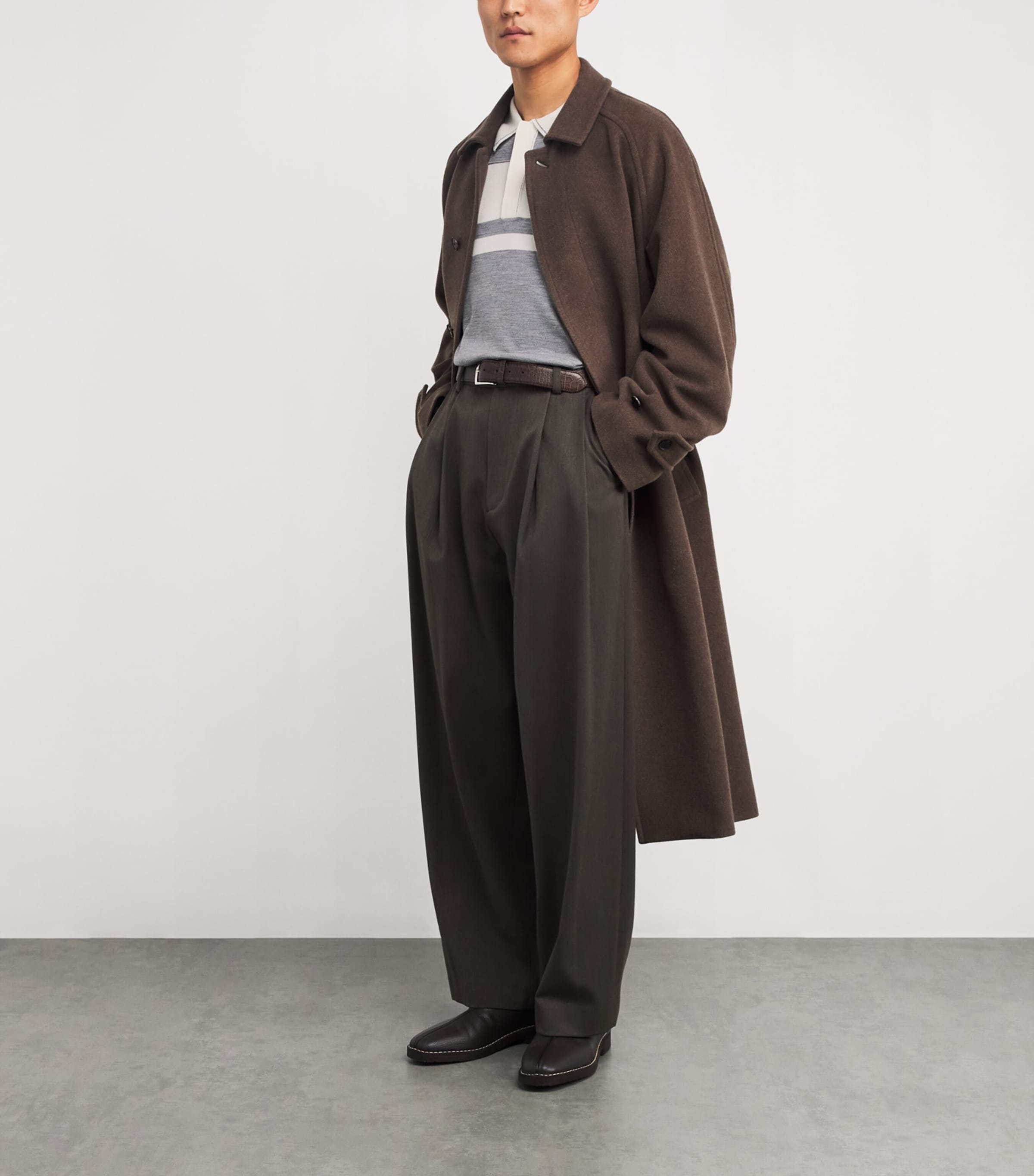 Wool Stripe Rugby Shirt HEATHER GREY MULTI Image 2