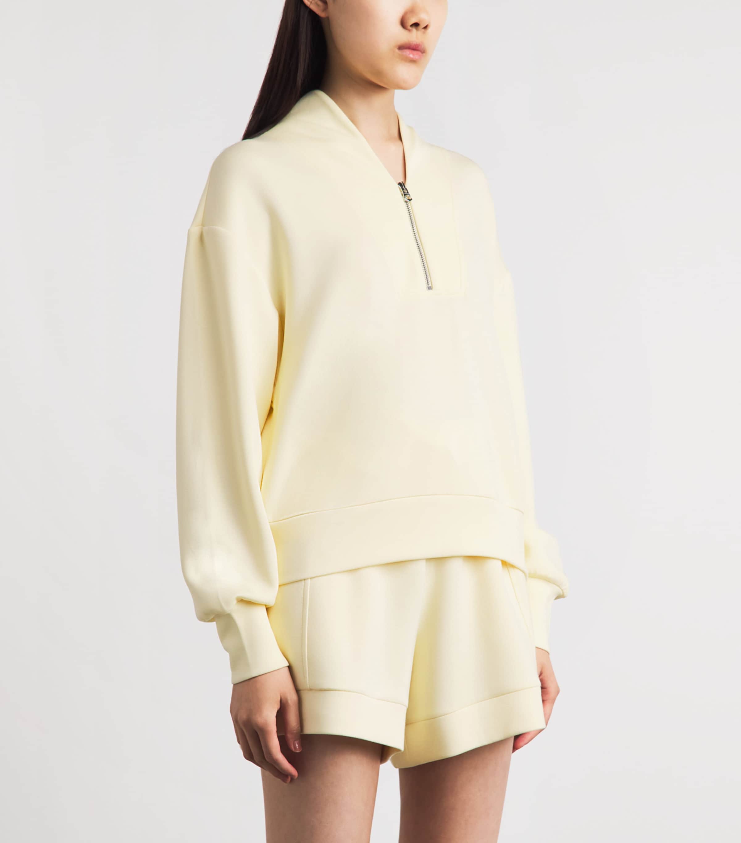 Varley Womens Davidson Quarter-Zip Sweatshirt Anise Flower Image 4