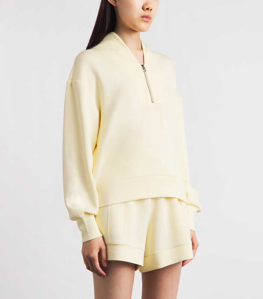 Varley Womens Davidson Quarter-Zip Sweatshirt Anise Flower Image 4