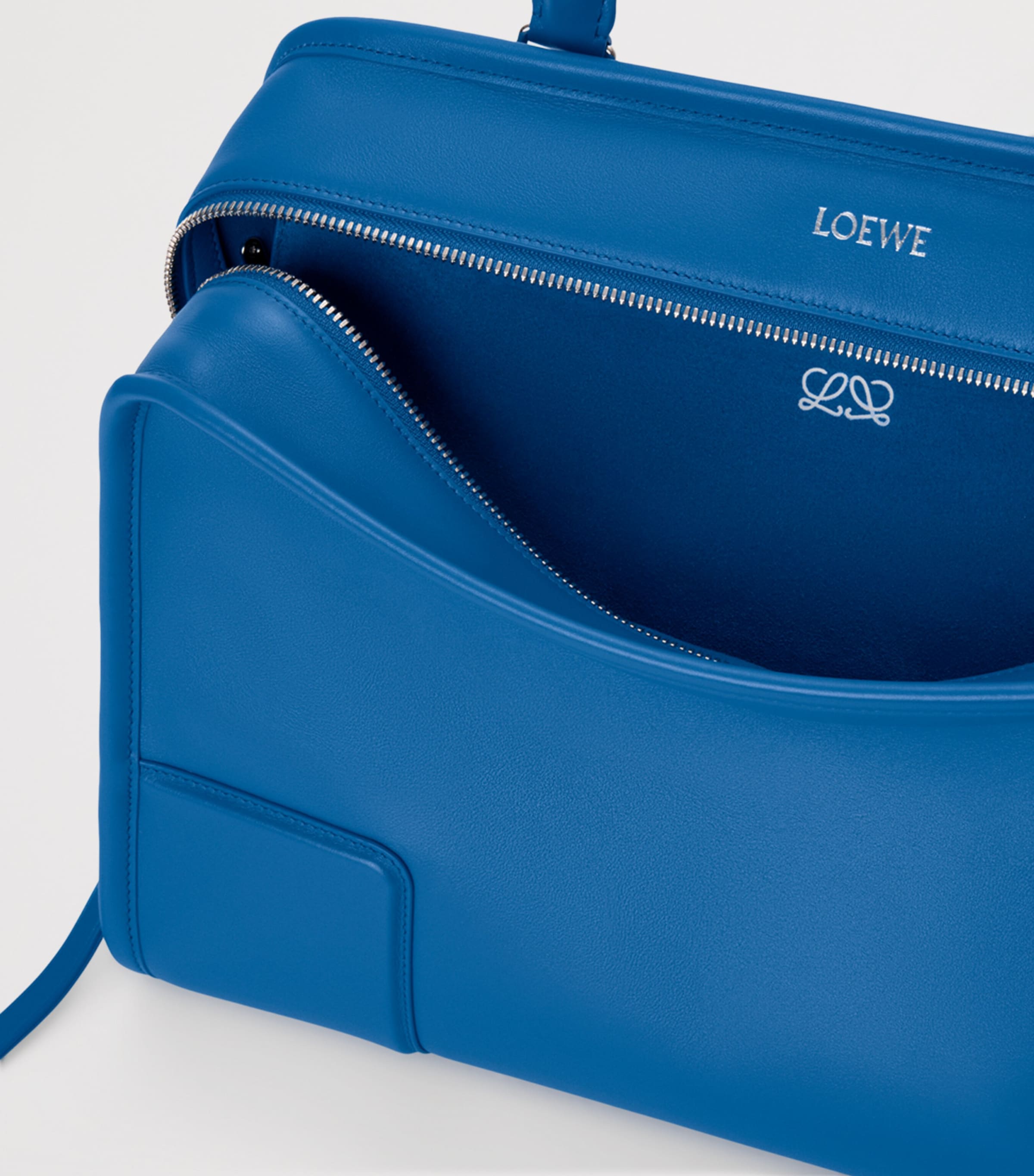 LOEWE Blue Large Leather Amazona 180 Top-Handle Bag | Harrods US