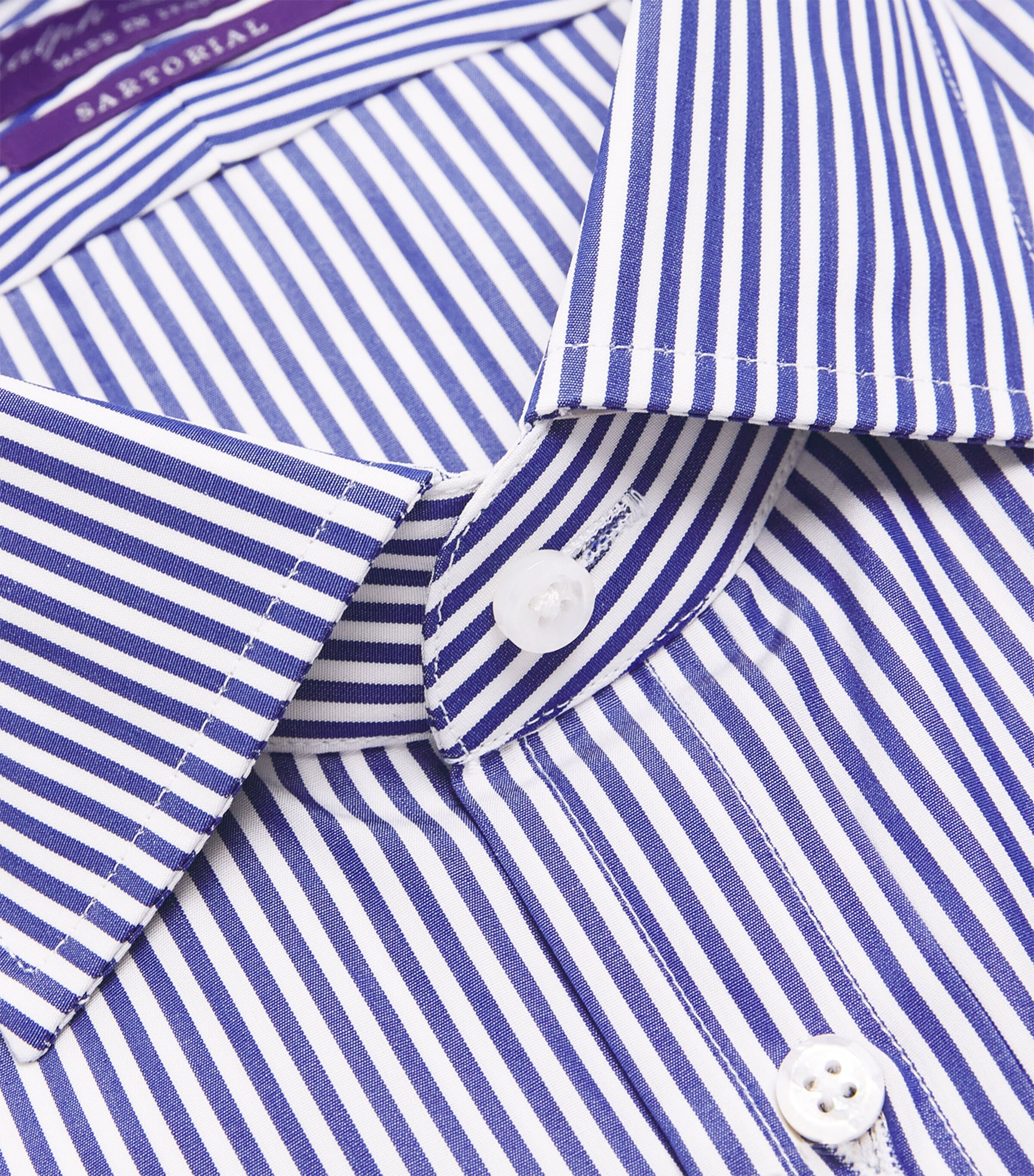 Striped Aston Shirt 2391 BL WHT Image 5