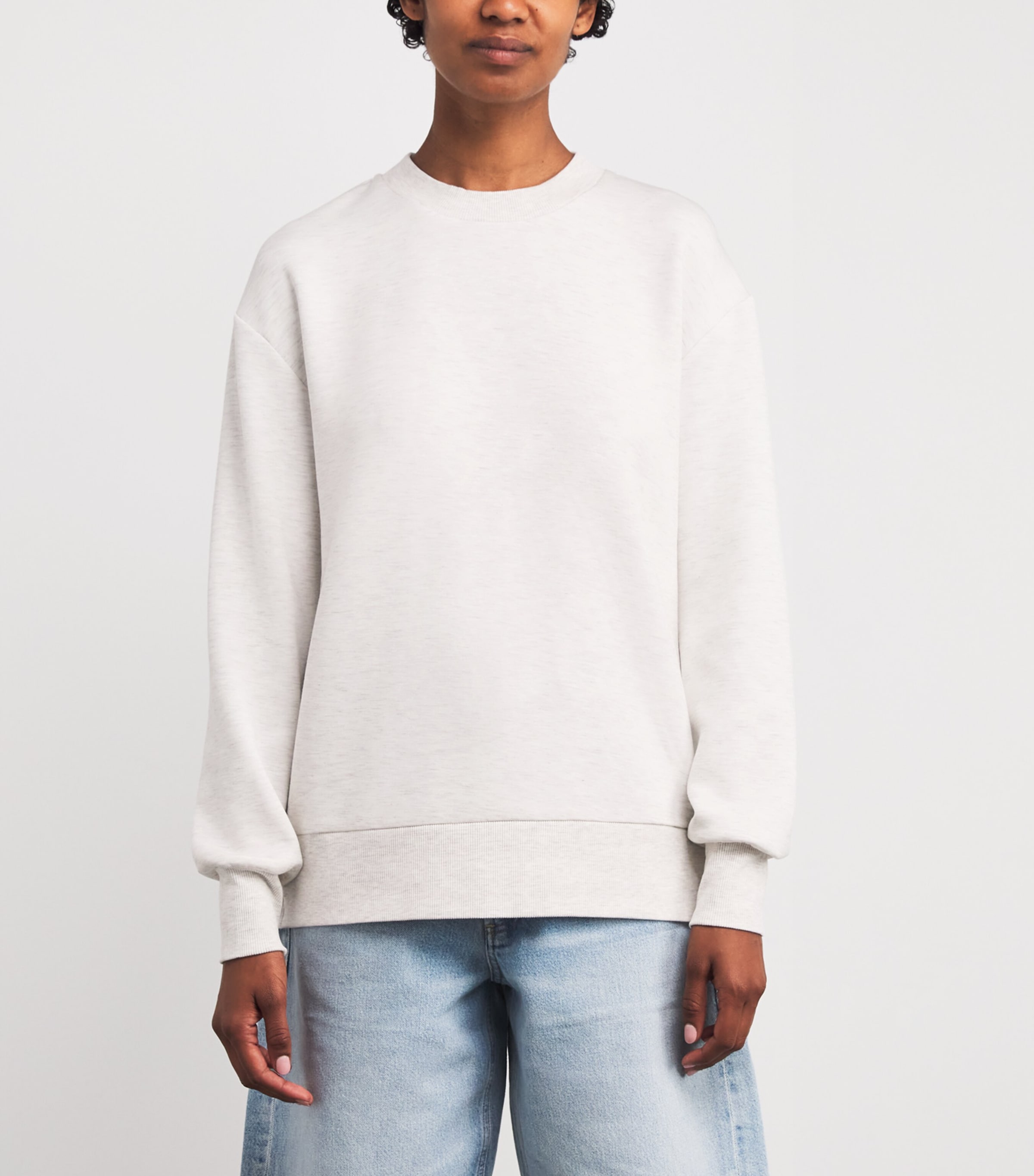 DoubleSoft Gabriella Sweatshirt IVORY/MARL Image 3