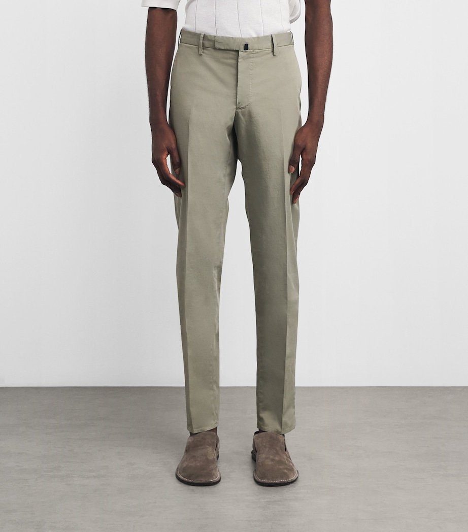 Cotton Royal Batavia Slim Chinos 903 GRIGIO CHIARO Image 3