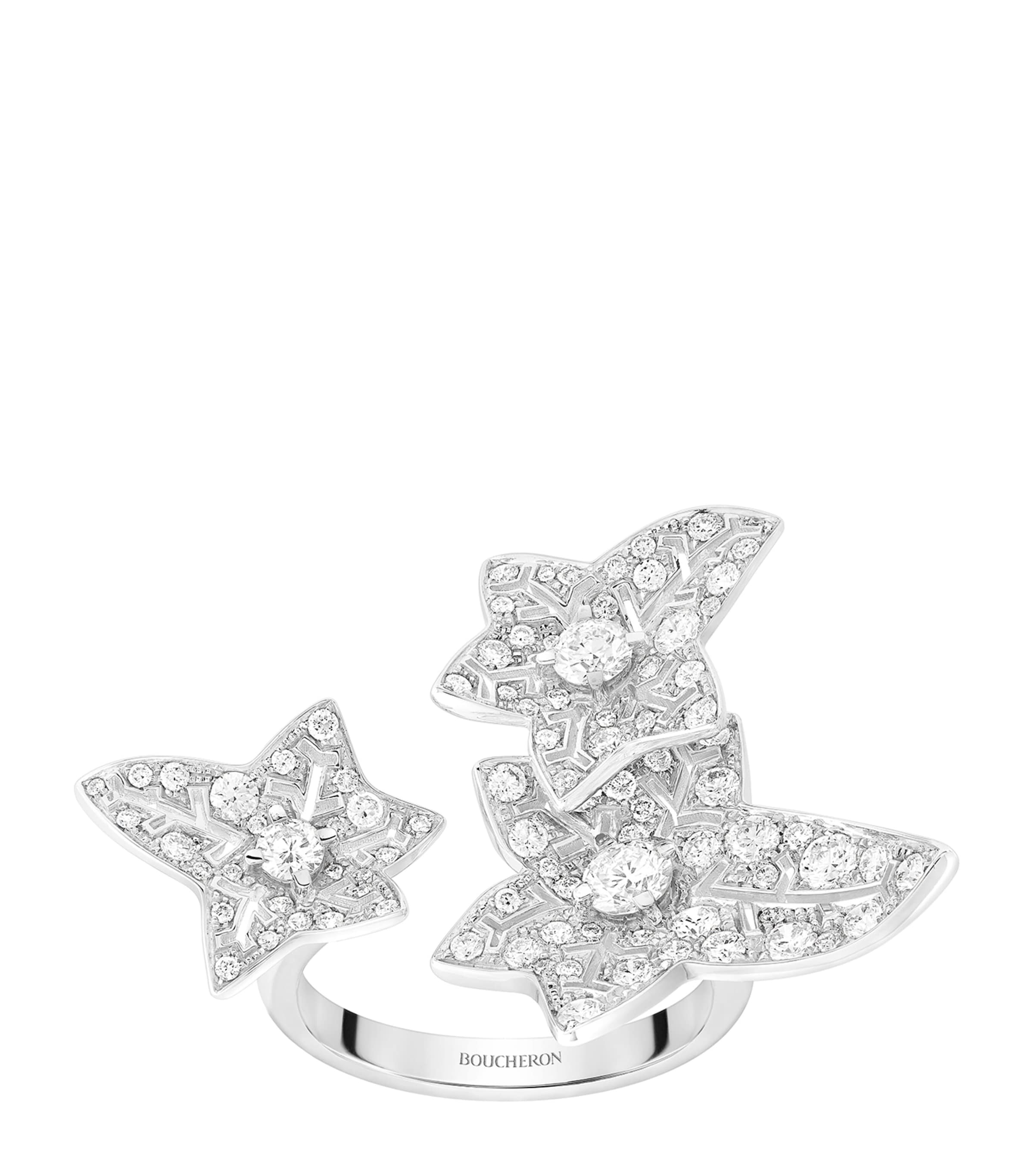 Boucheron White Gold and Diamond Lierre de Paris Ring White Gold Image 1
