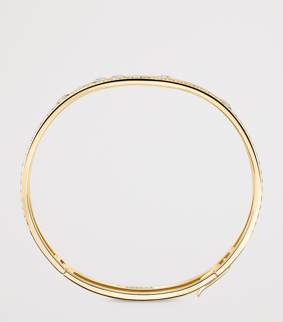 Messika Move Romane Yellow Gold and Diamond Bangle (0.69ct) Yellow Gold Image 3