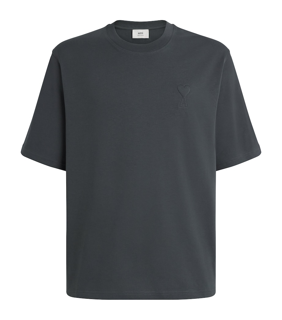 Cotton Ami de Coeur Boxy T-Shirt 020 - ANTHRACITE Image 1