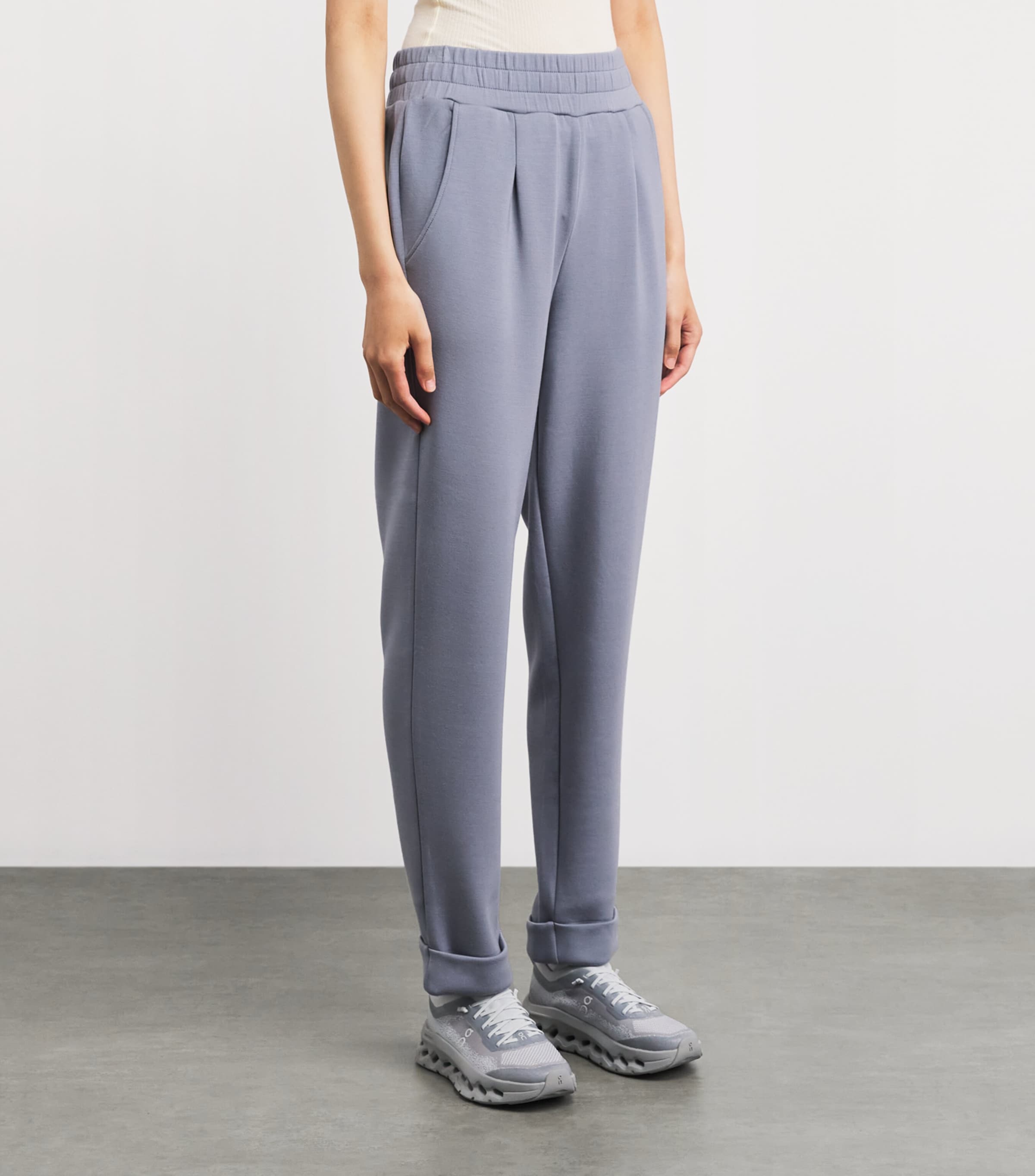 Varley Womens The Slim Cuff Sweatpants Wind Blue Image 4