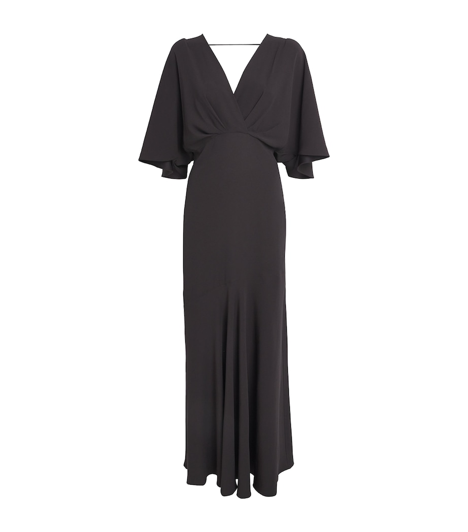 Agnona Womens Twist-Detail Maxi Dress Image 1