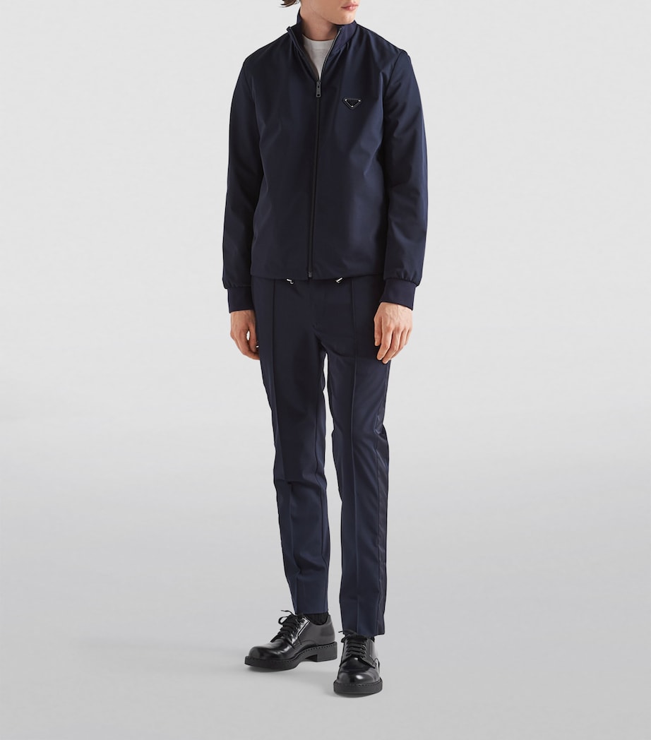 Stretch Slim Pleated Trousers F0008 Image 2
