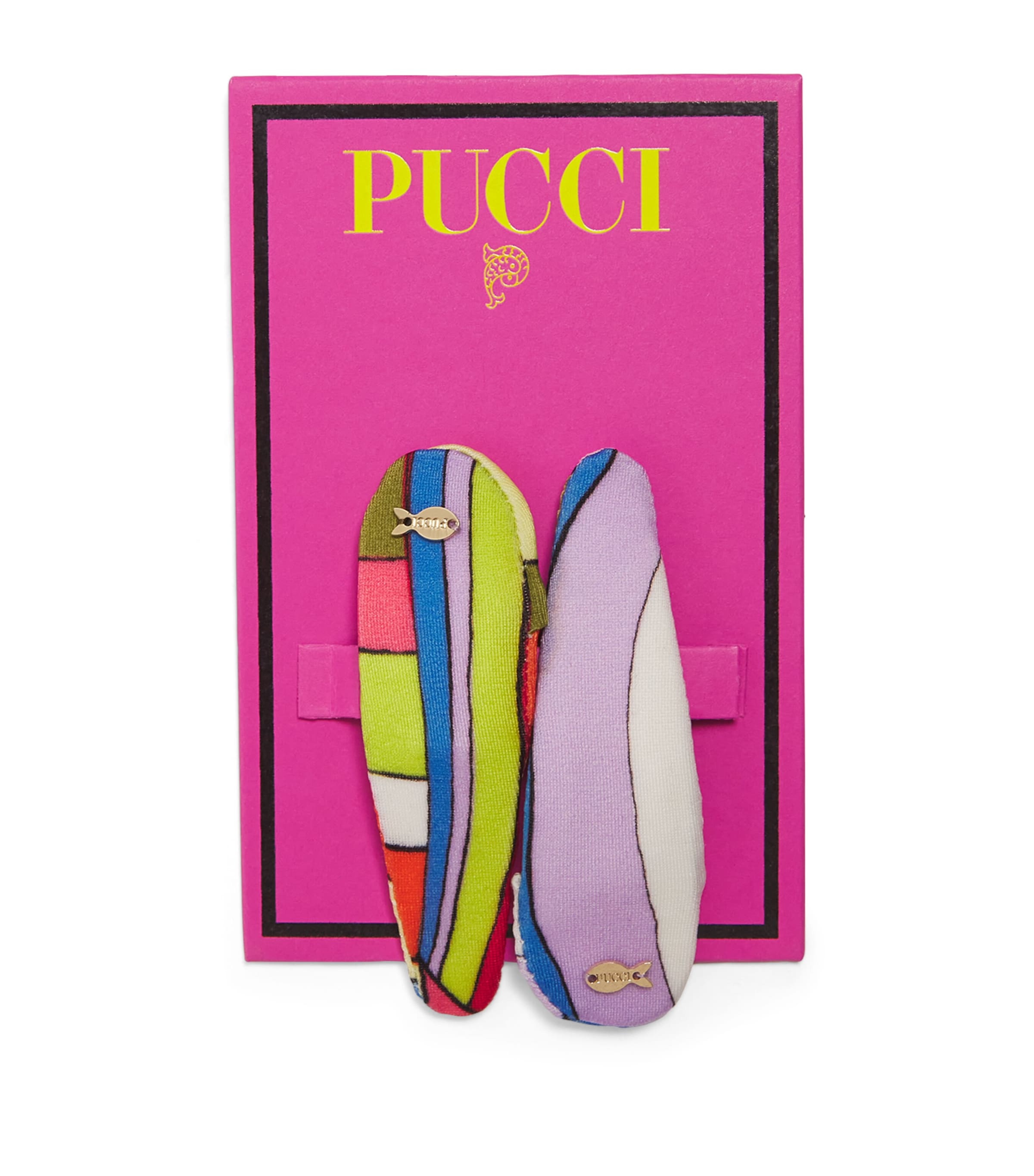 Shop Pucci Iride Print Hair Clips