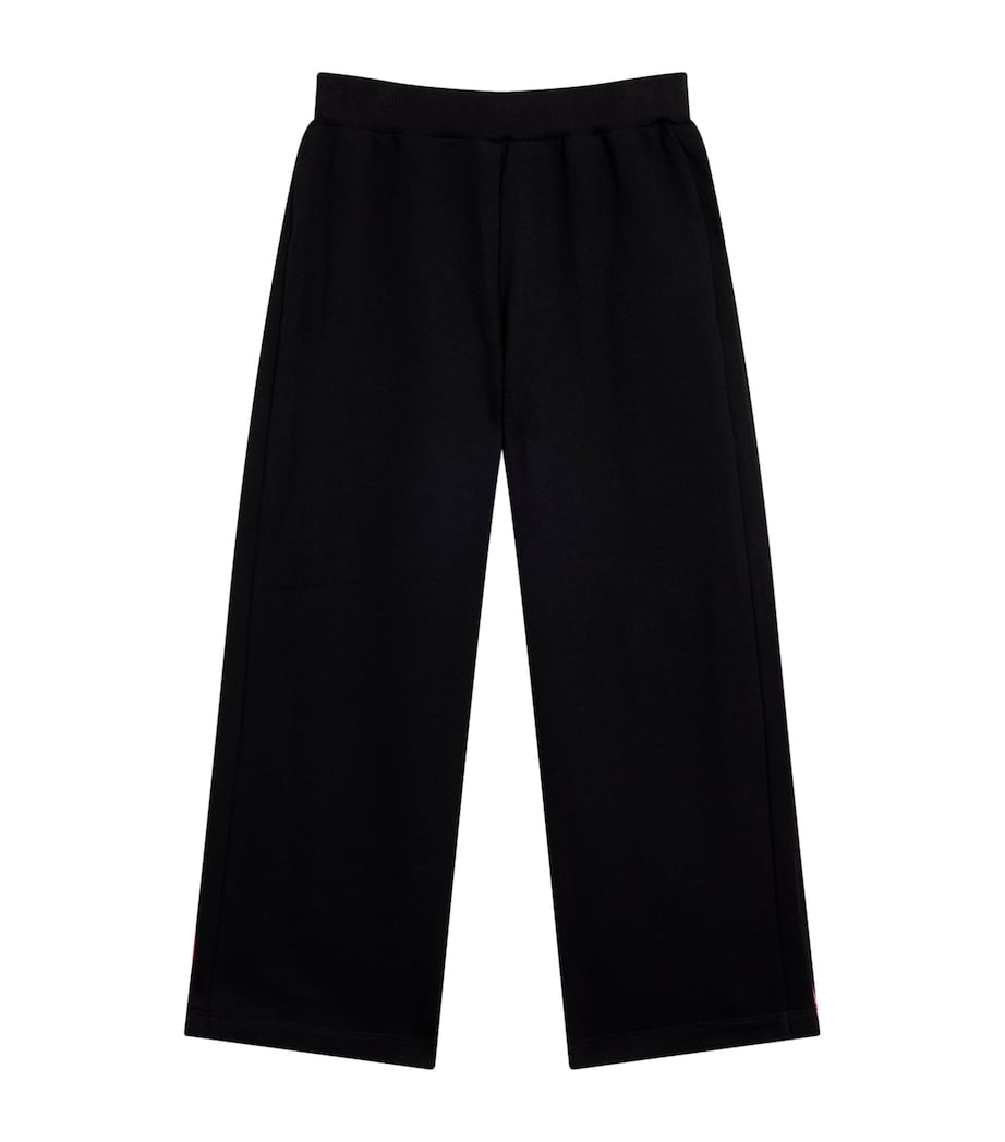 Cotton Orchidee-Stripe Sweatpants (4-14 Years) 930BLACK Image 1