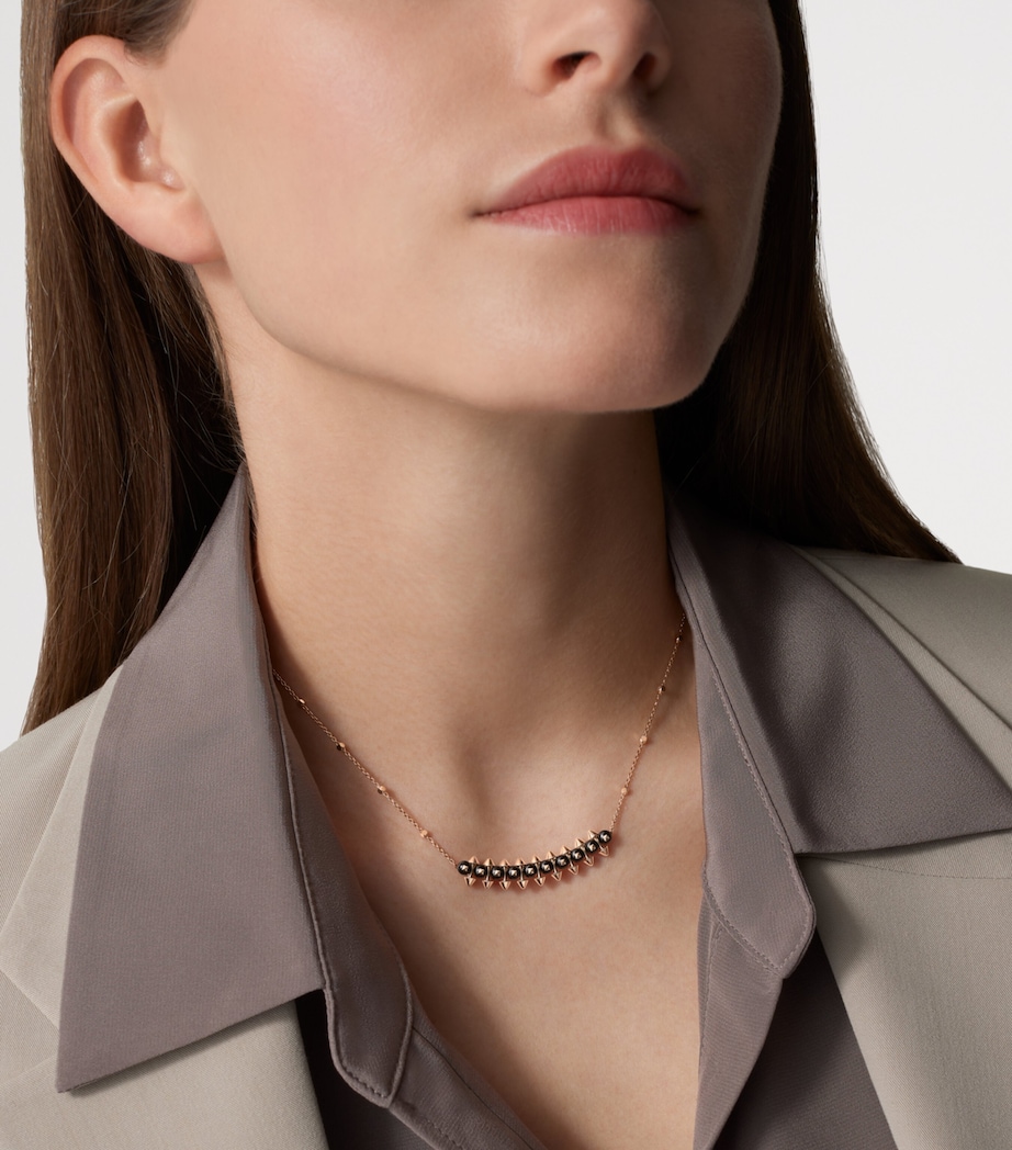 Cartier Rose Gold and Onyx Clash de Cartier Pendant Necklace Rose Gold Image 2