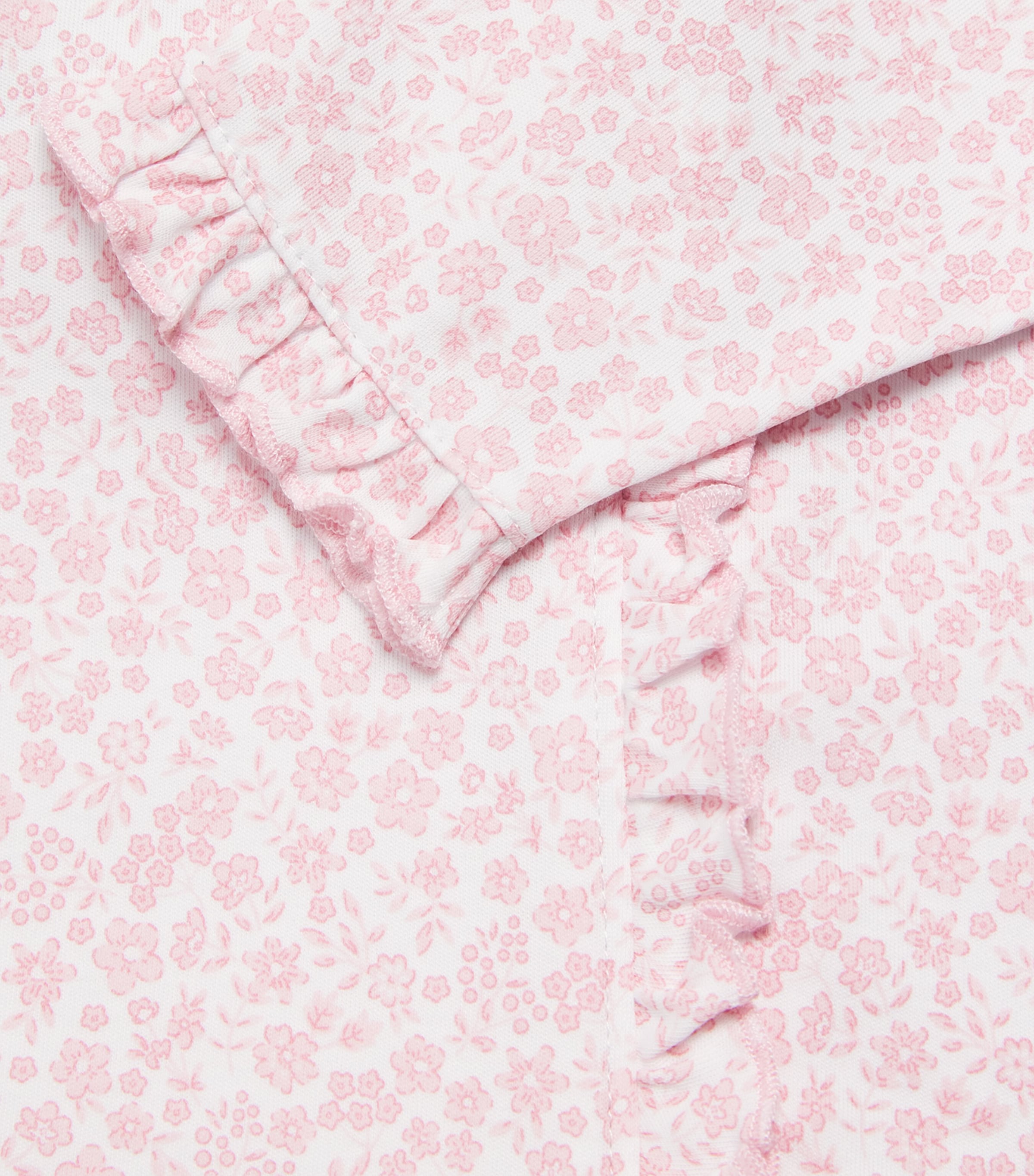 Kissy Kissy Pima Cotton Floral All-In-One (0-9 Months) Pink Image 3