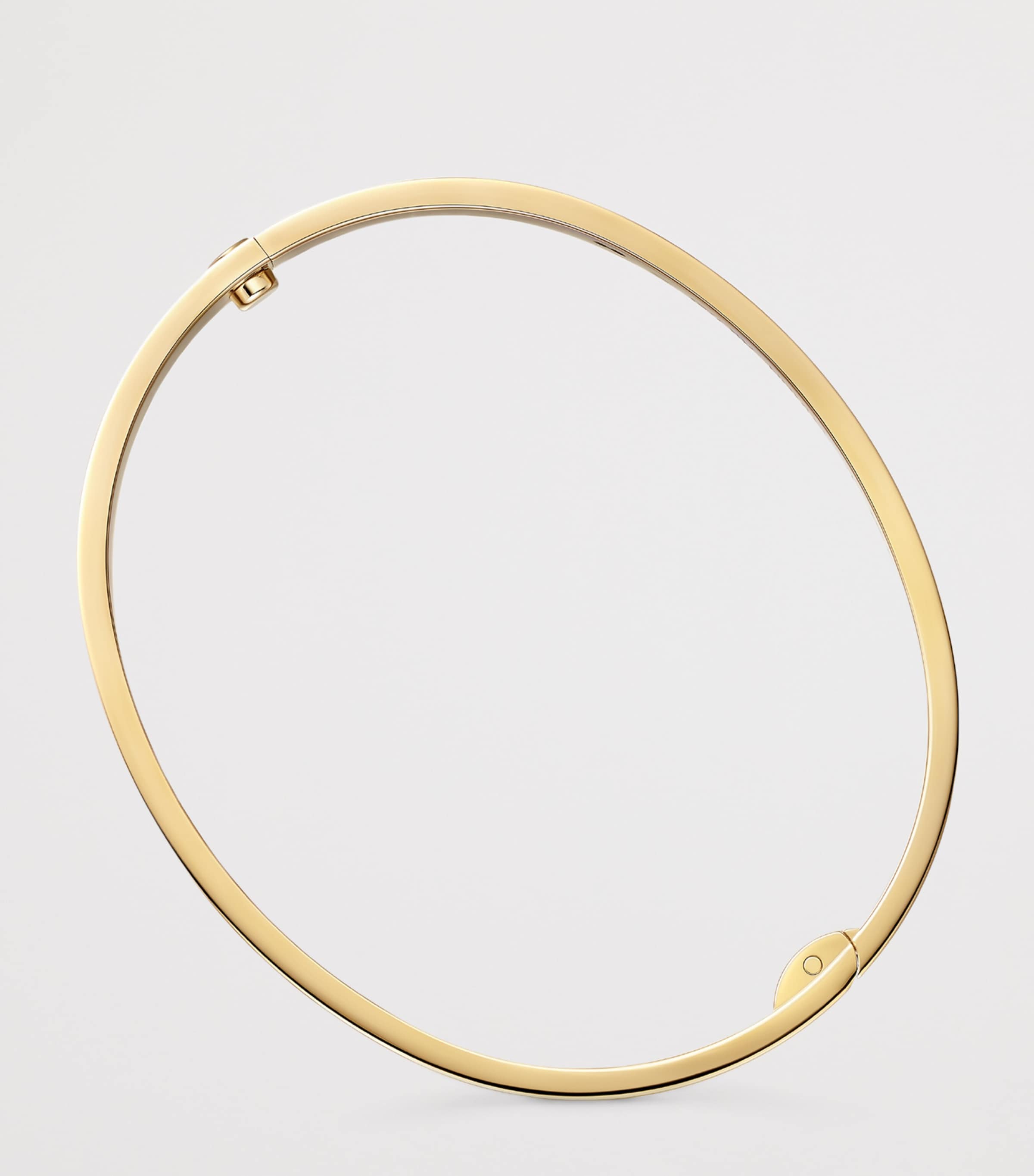 Medium Yellow Gold and Diamond LOVE Bracelet YELLOW GOLD Image 6