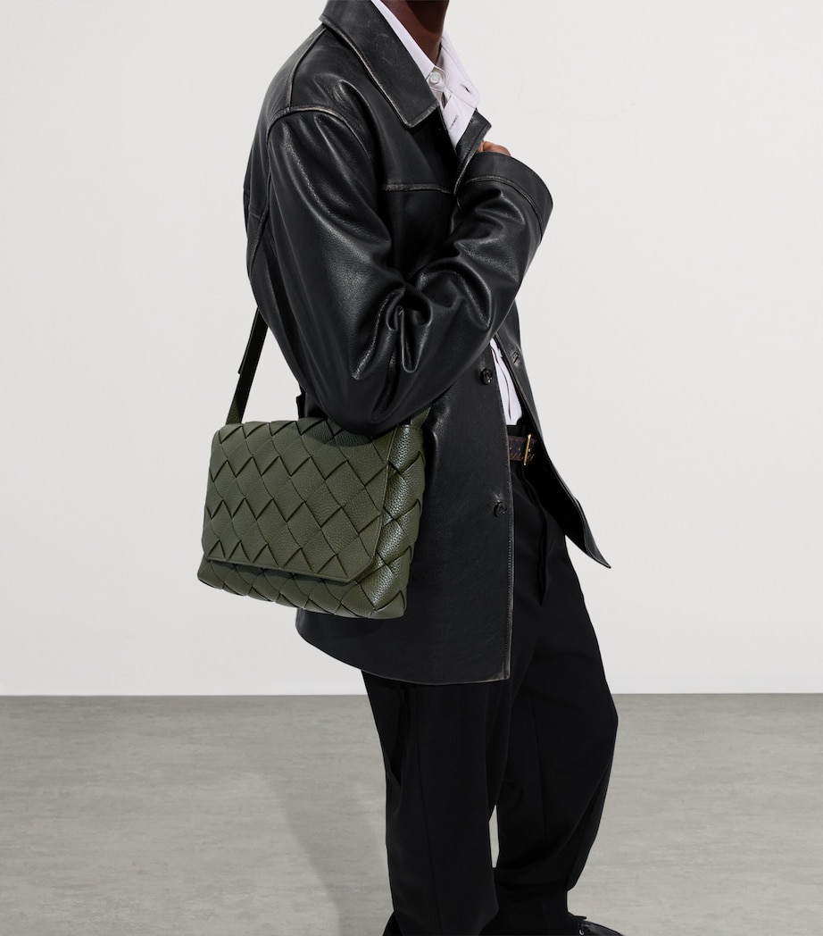 Bottega Veneta Large Leather Diago Cross-Body Bag Image 2