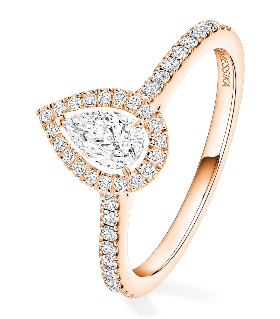 Messika Joy Pear Diamond and Pink Gold Ring Pink Gold Image 1