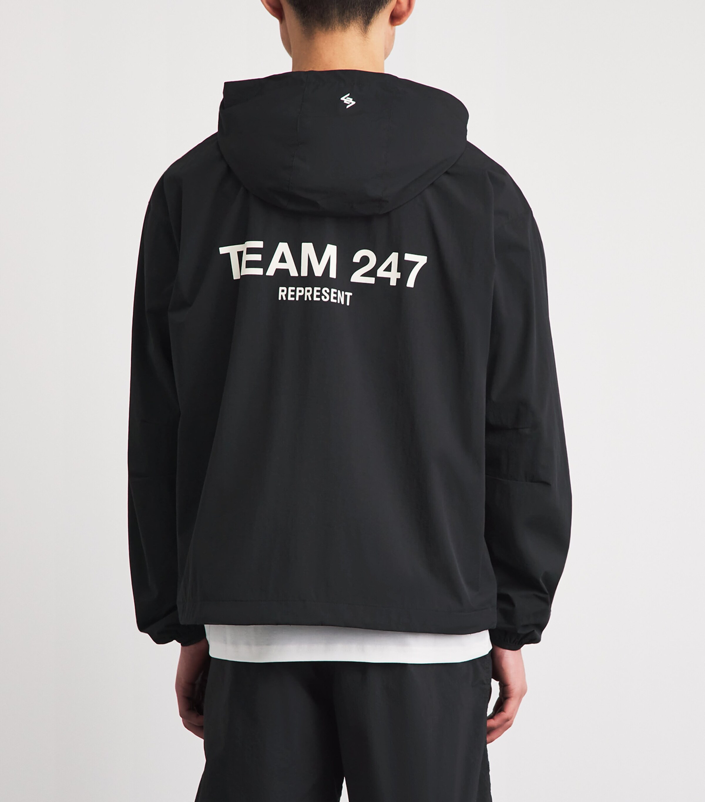 Represent 247 Mens Hooded Team 247 Track Jacket Jet Black Image 5
