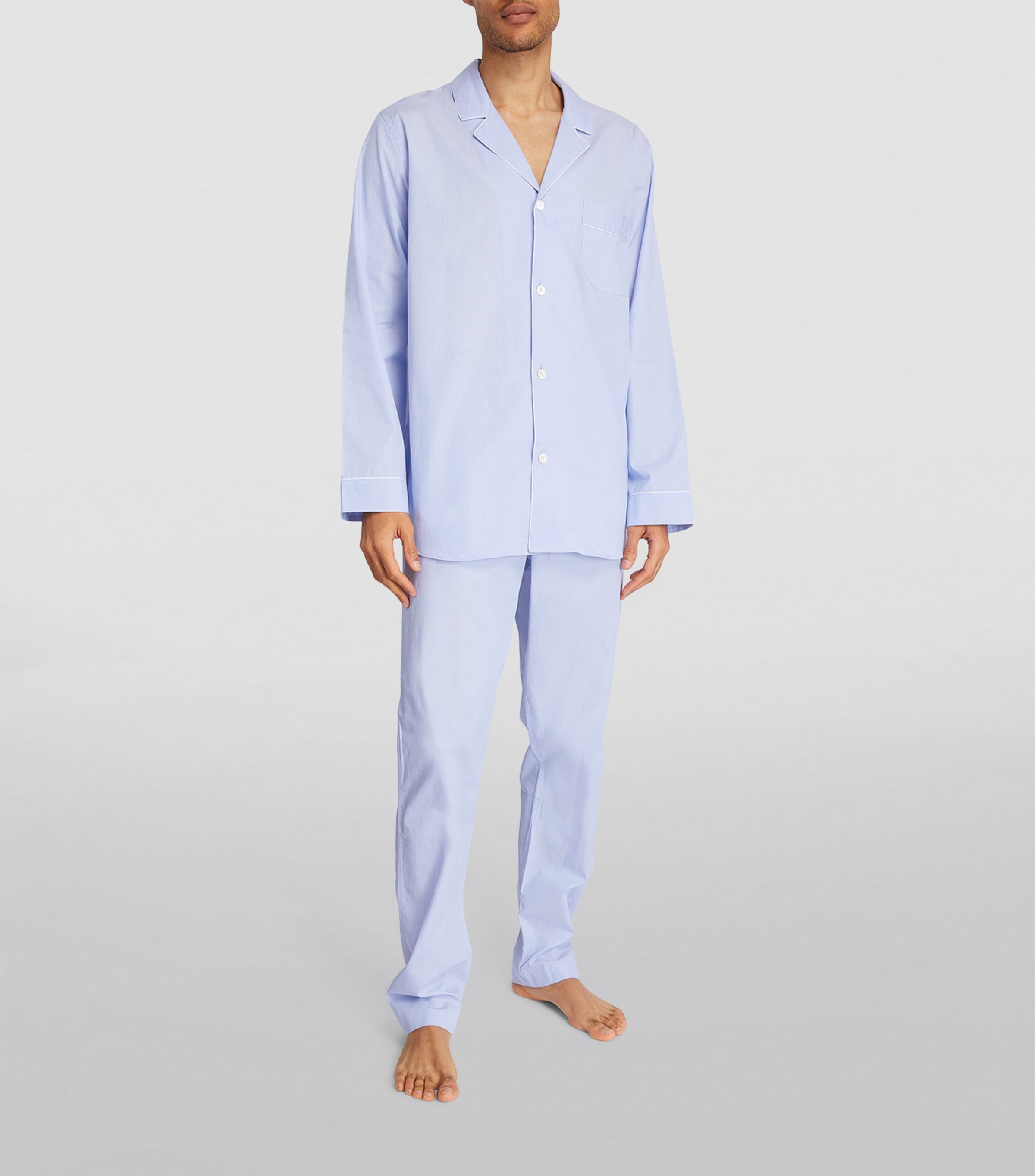 Cotton Pyjama Set 412 LIGHT BLUE Image 2