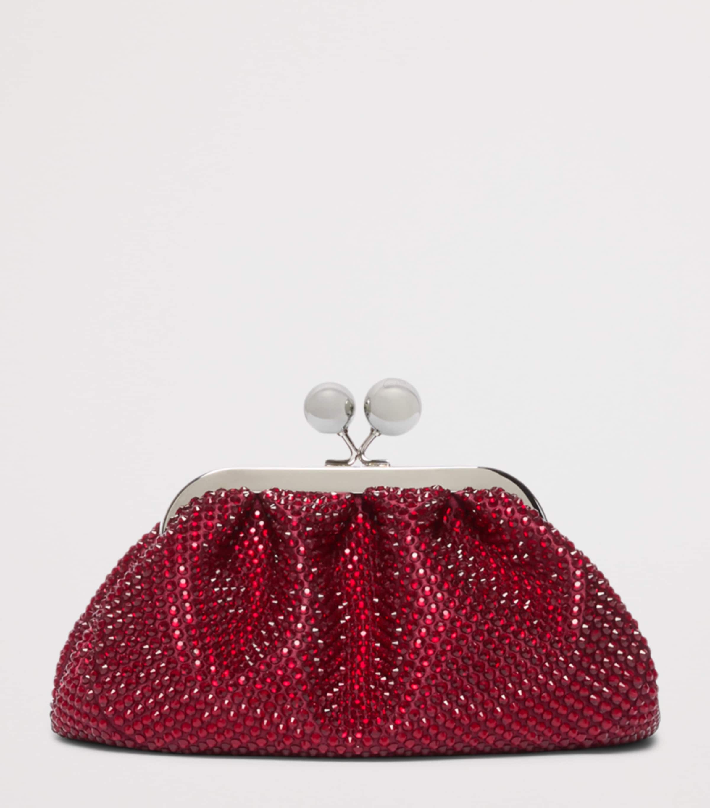Weekend Max Mara Embellished Pasticcino Clutch Bag Red Image 1