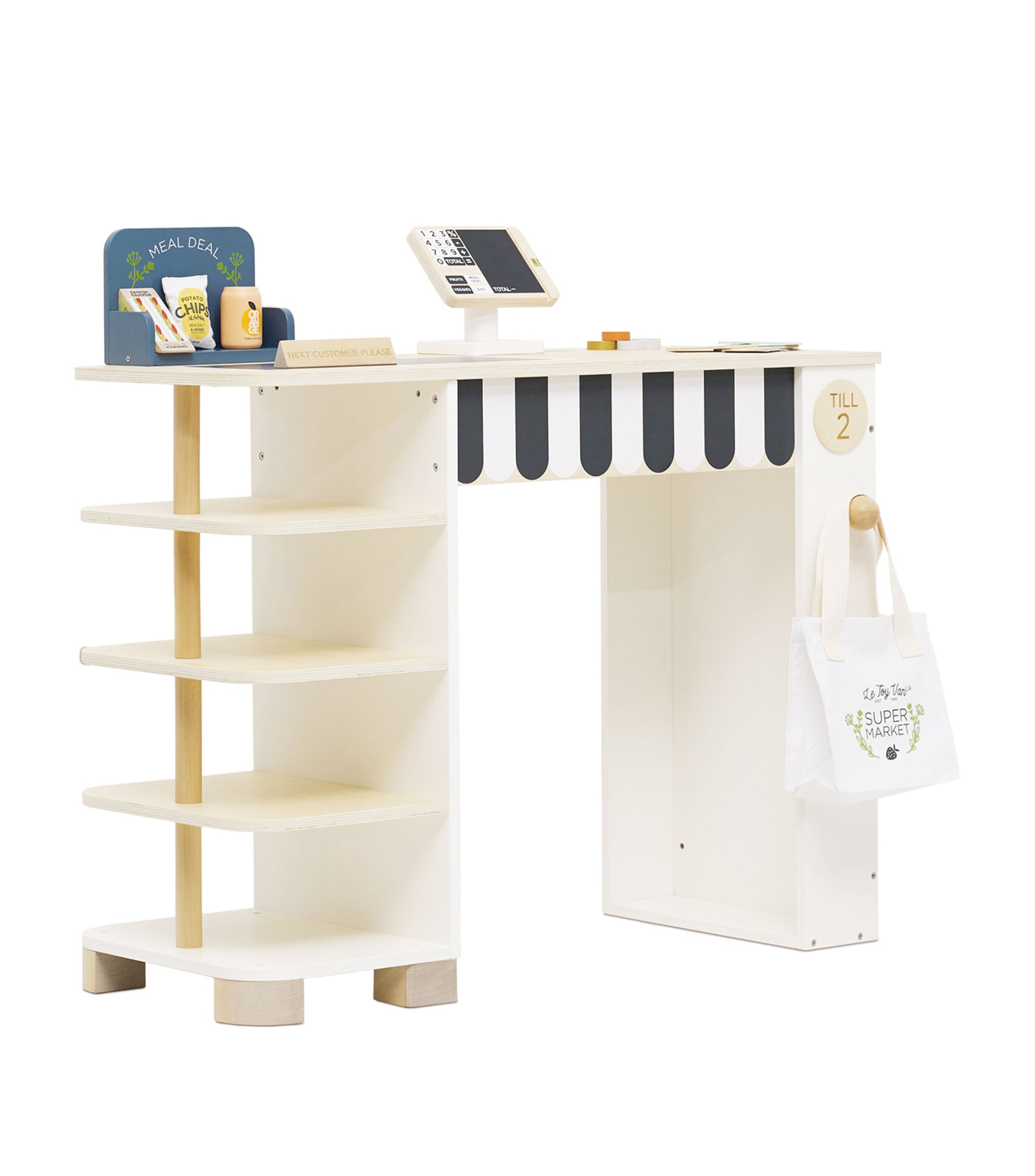 Le Toy Van Supermarket Till Checkout and Accessories Set Image 2
