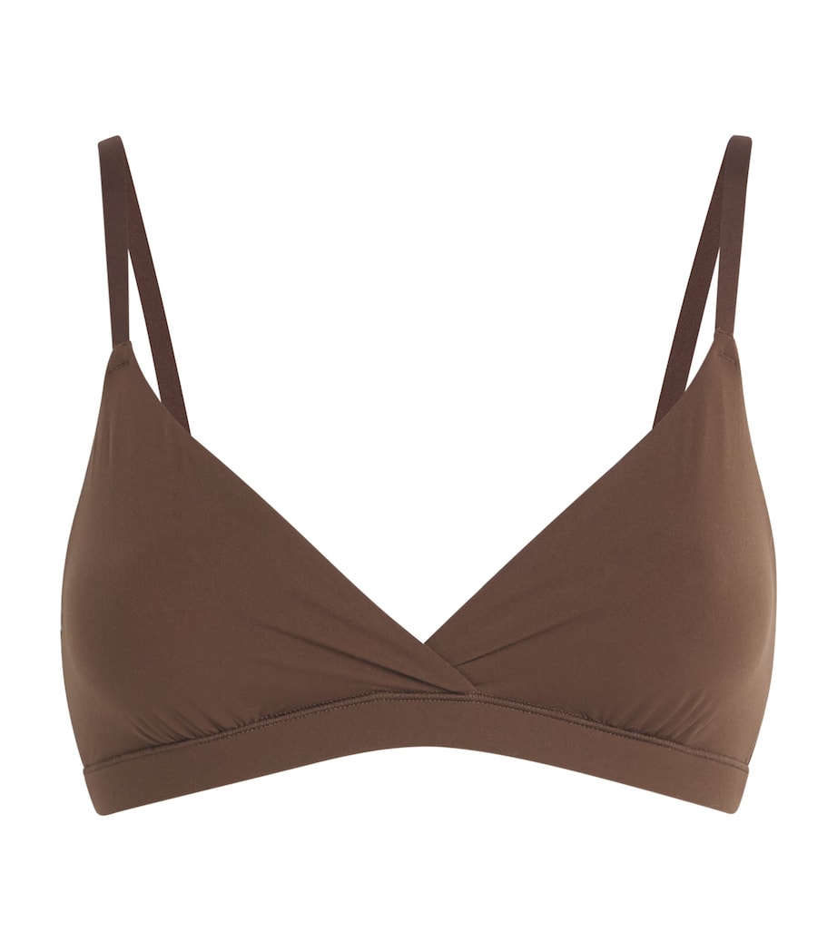 Skims Womens Fits Everybody Triangle Bralette Cocoa Image 1