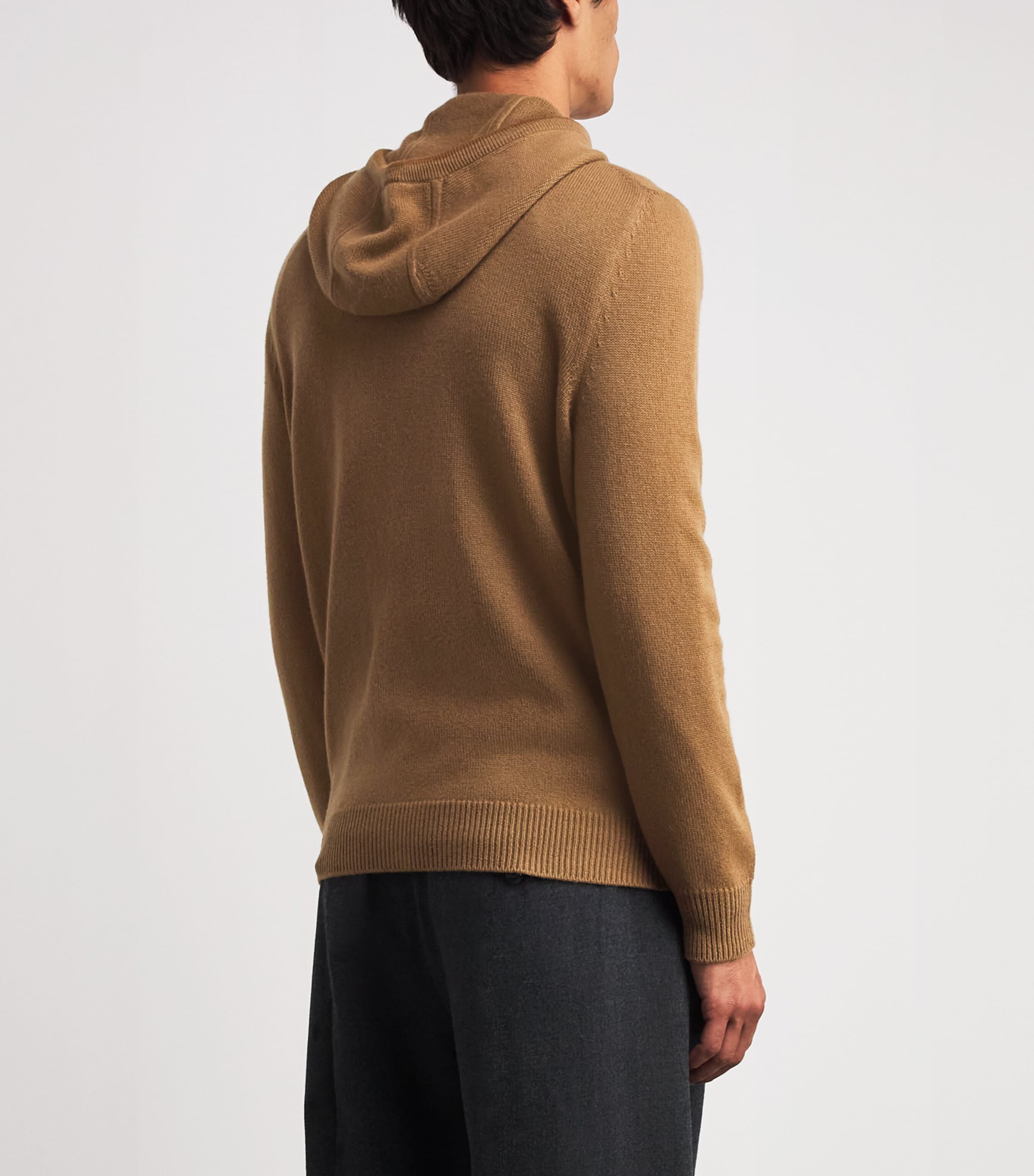 Sease Brown Cashmere Waythree Zip-Up Hoodie | Harrods US