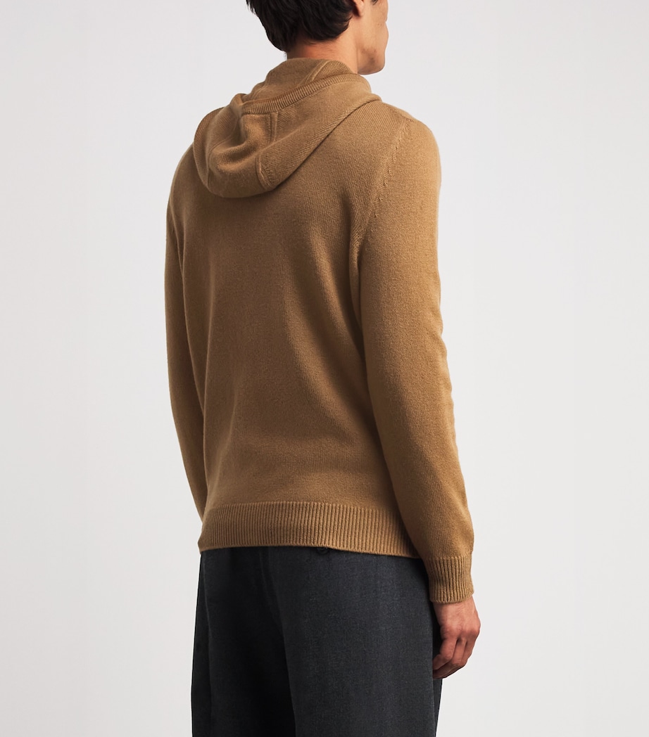 Sease Brown Cashmere Waythree Zip-Up Hoodie | Harrods US
