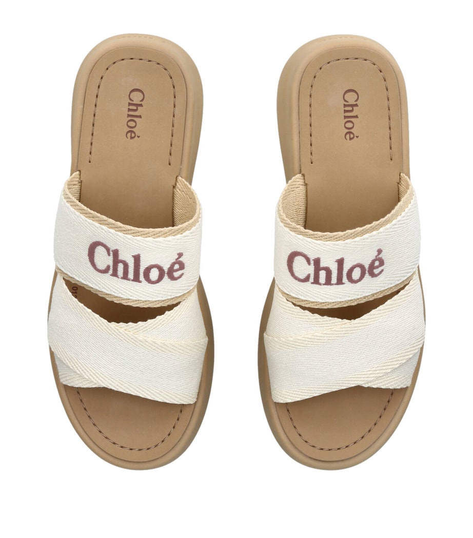 Chloé Mila Flatform Sandals White/oth Image 4