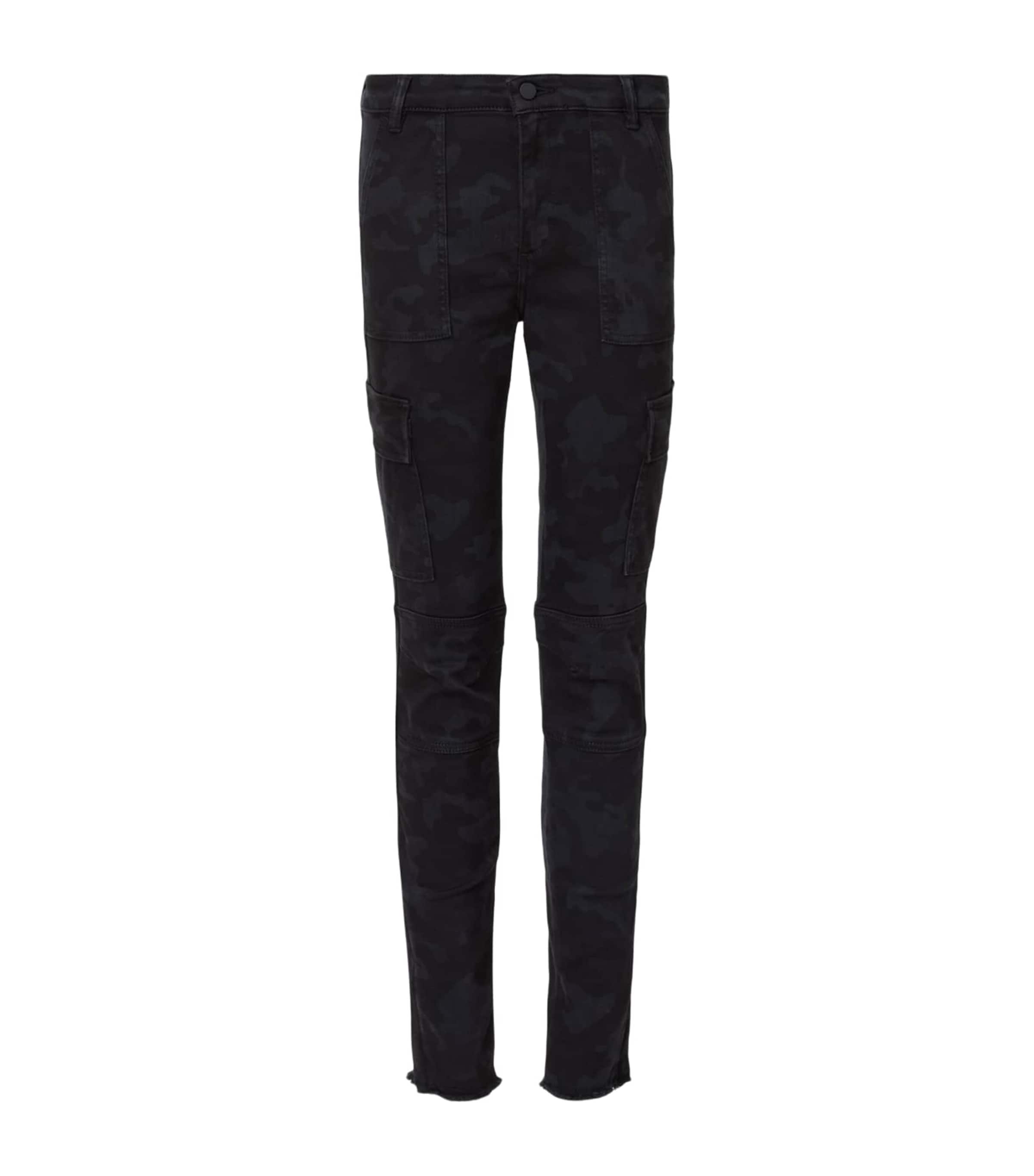 Allsaints Duran Skinny Cargo Jeans In Black