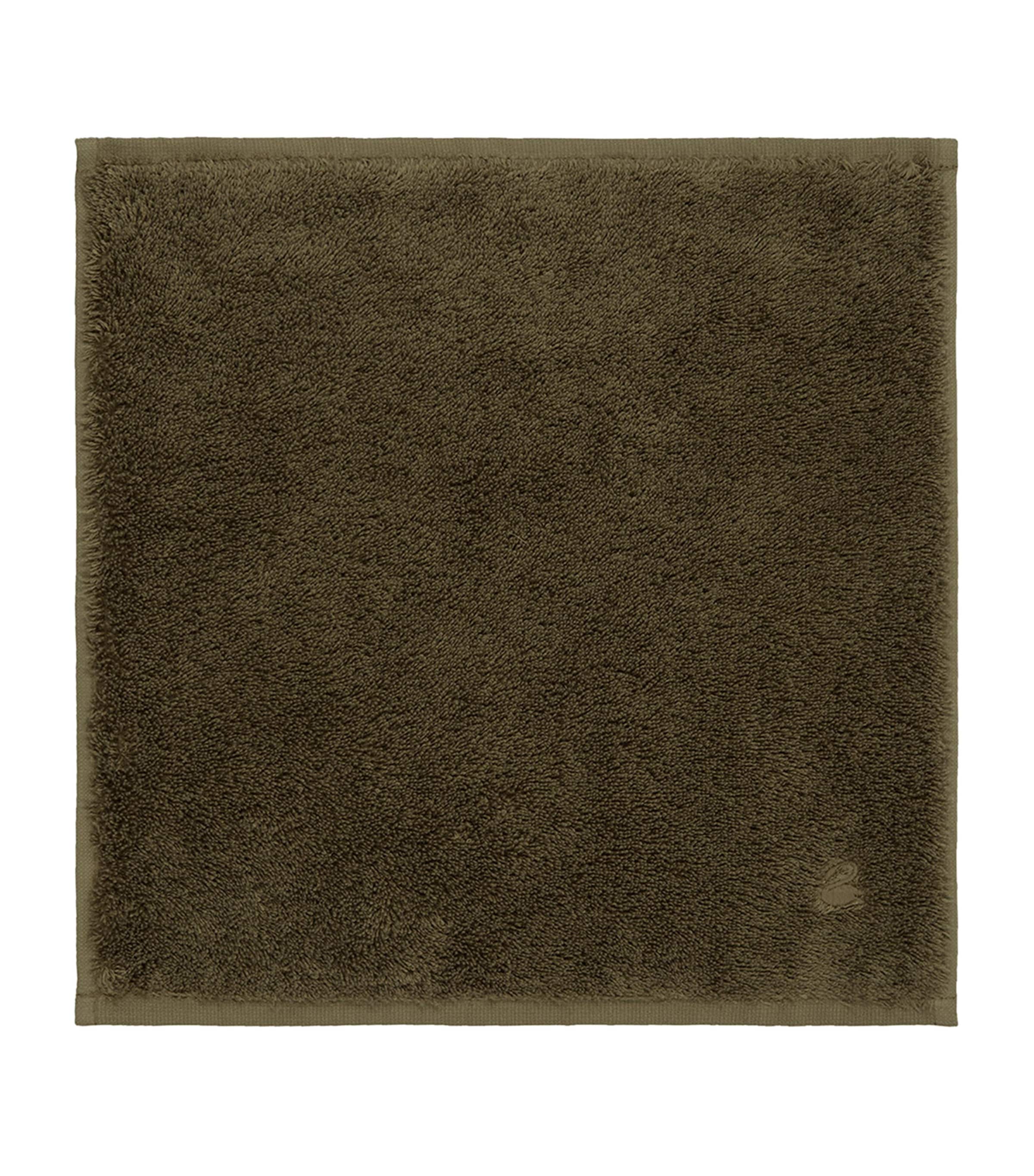 Yves Delorme Étoile Face Cloth (33cm x 33cm) Kaki Image 1