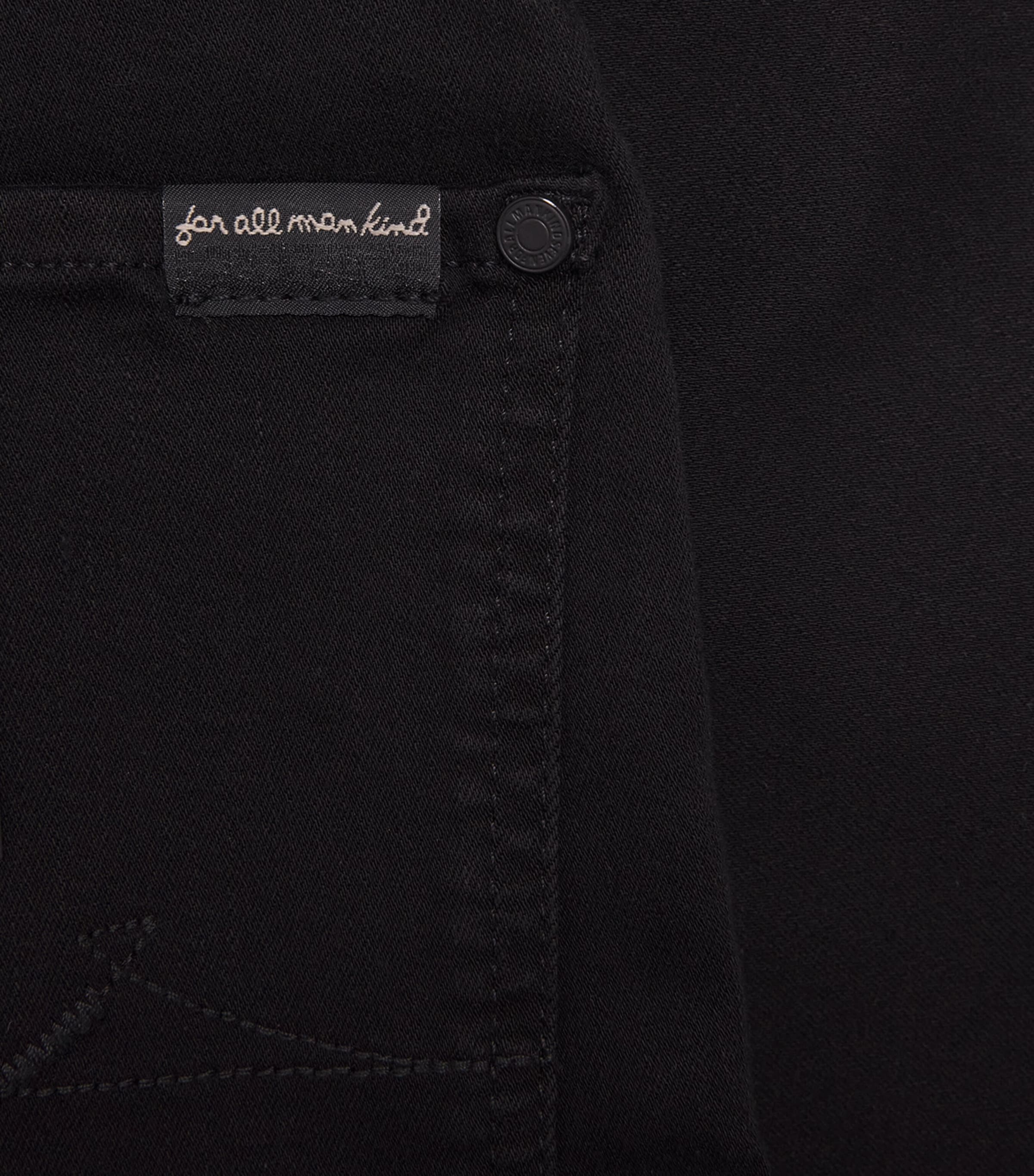 7 For All Mankind Mens Slimmy Luxe Performance Jeans Black Image 6