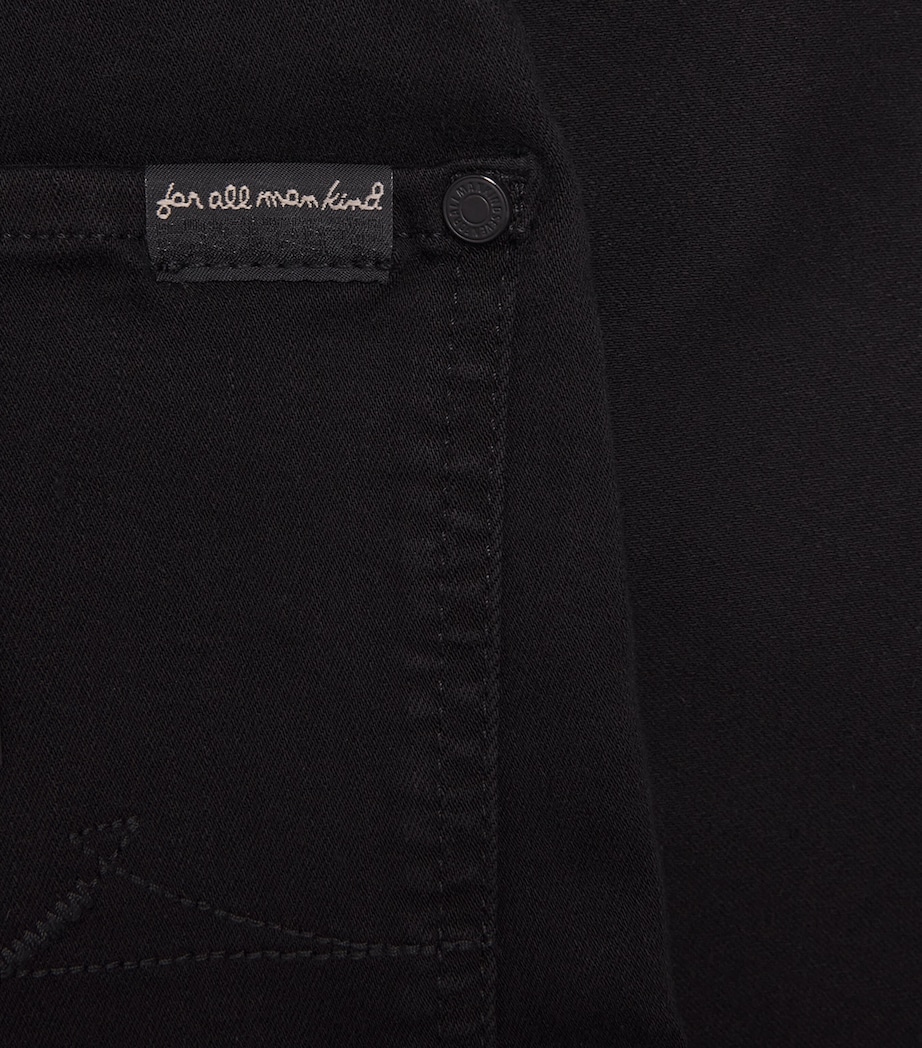7 For All Mankind Mens Slimmy Luxe Performance Jeans Black Image 6