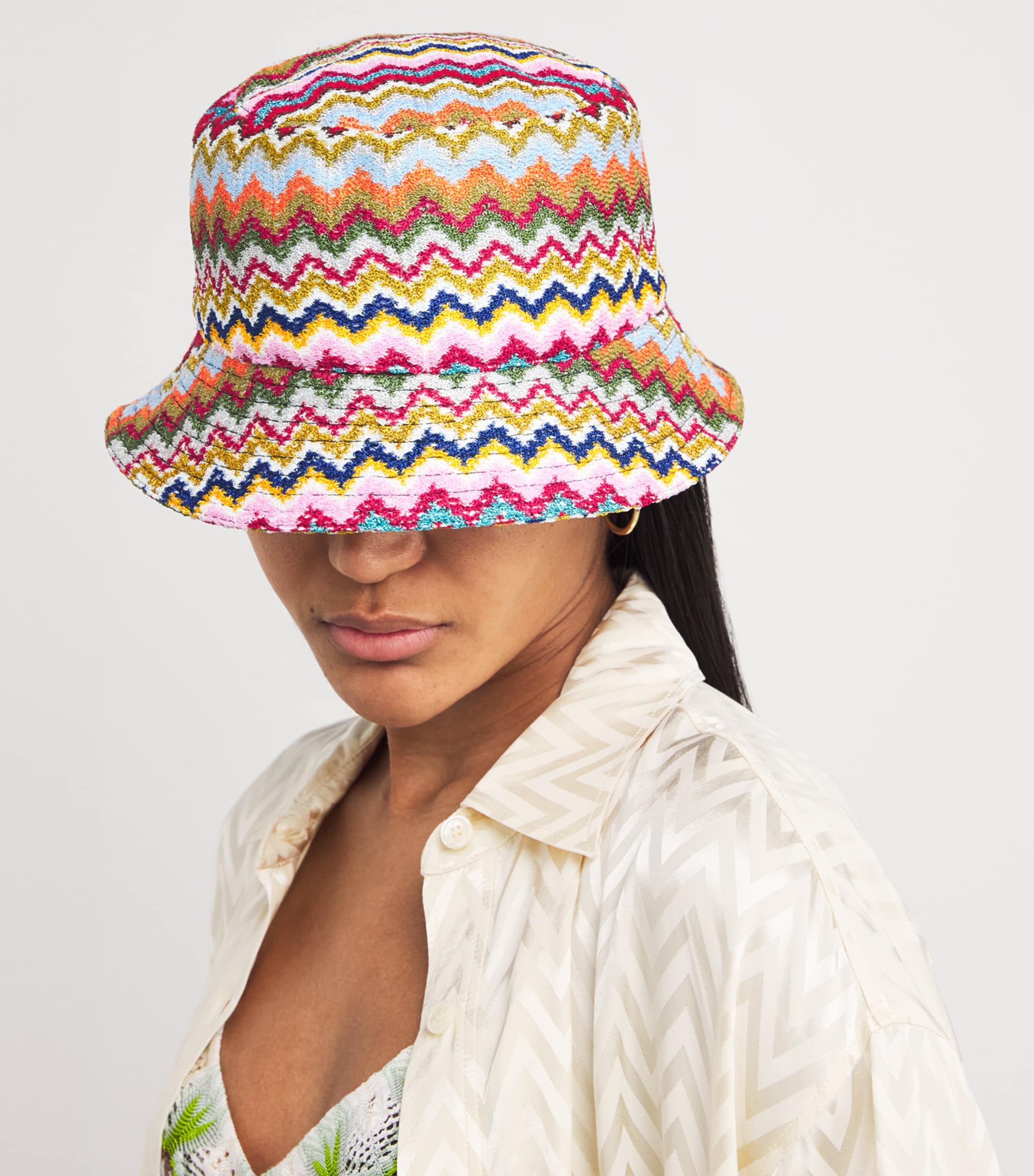 MISSONI ハット　バケット　帽子　サイズM Missoni Zigzag Bucket Hat | Harrods HK