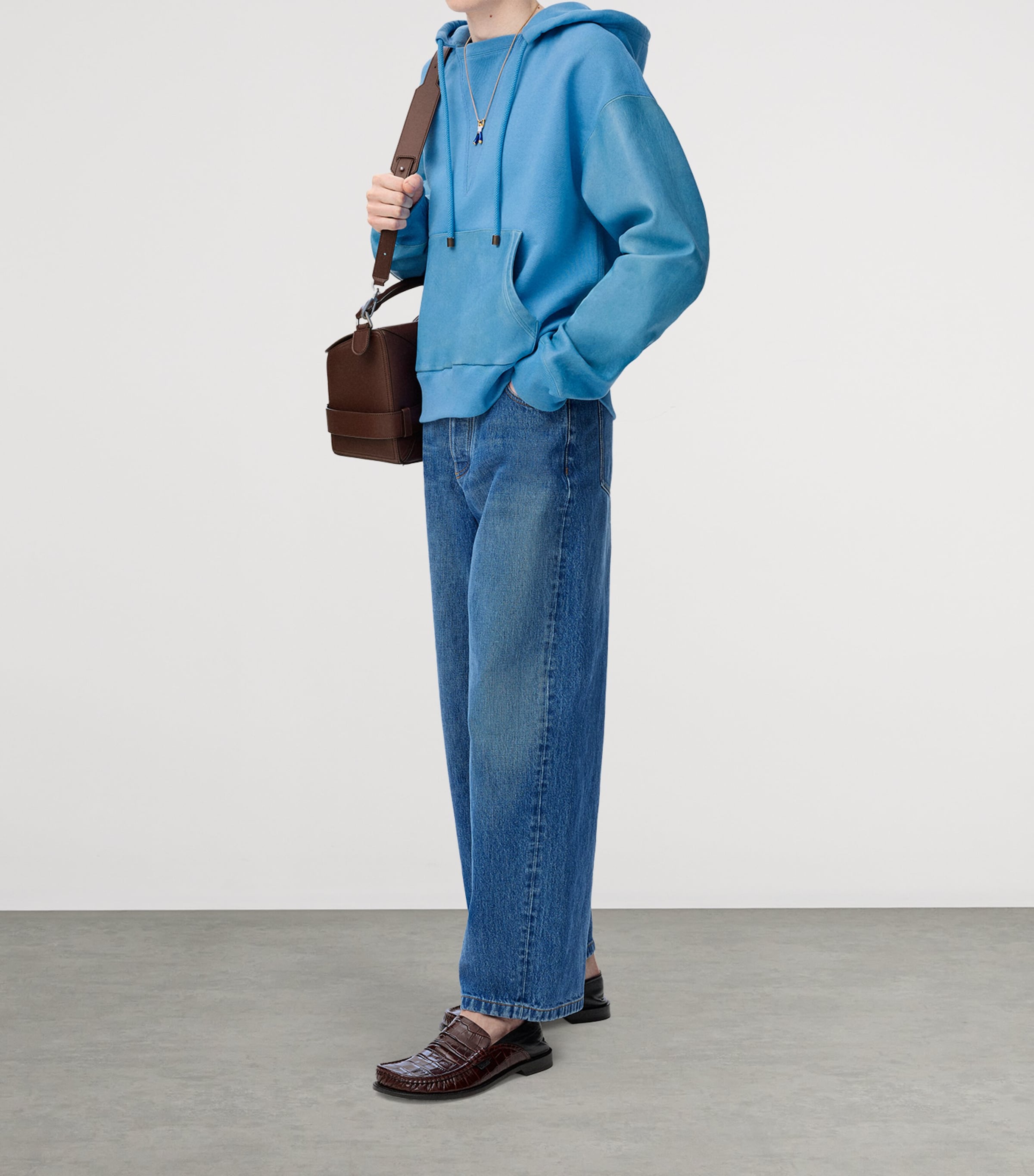 Relaxed-Fit Curved-Leg Jeans VINTAGE BLUE Image 2