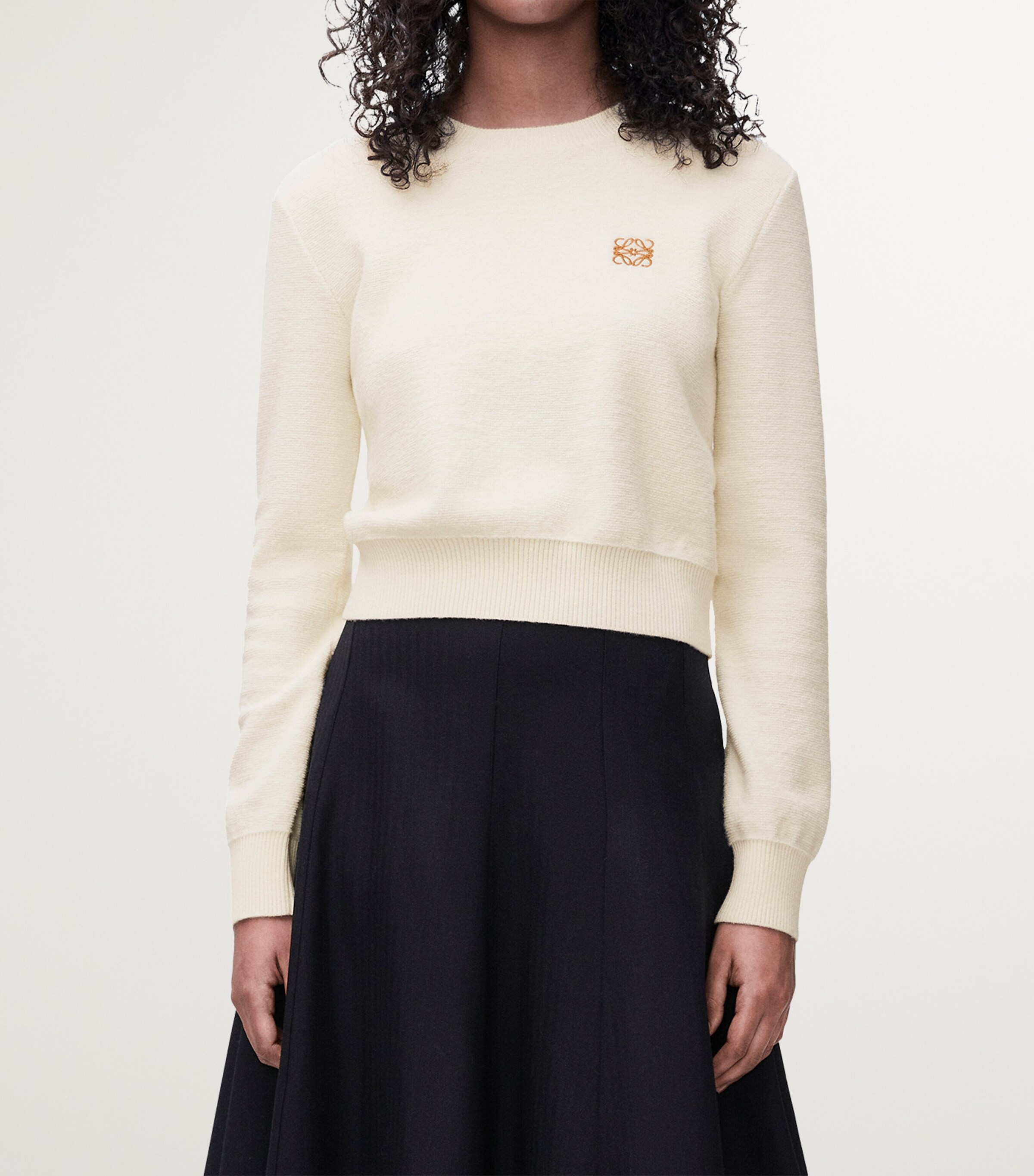 Wool Anagram Sweater ECRU Image 3