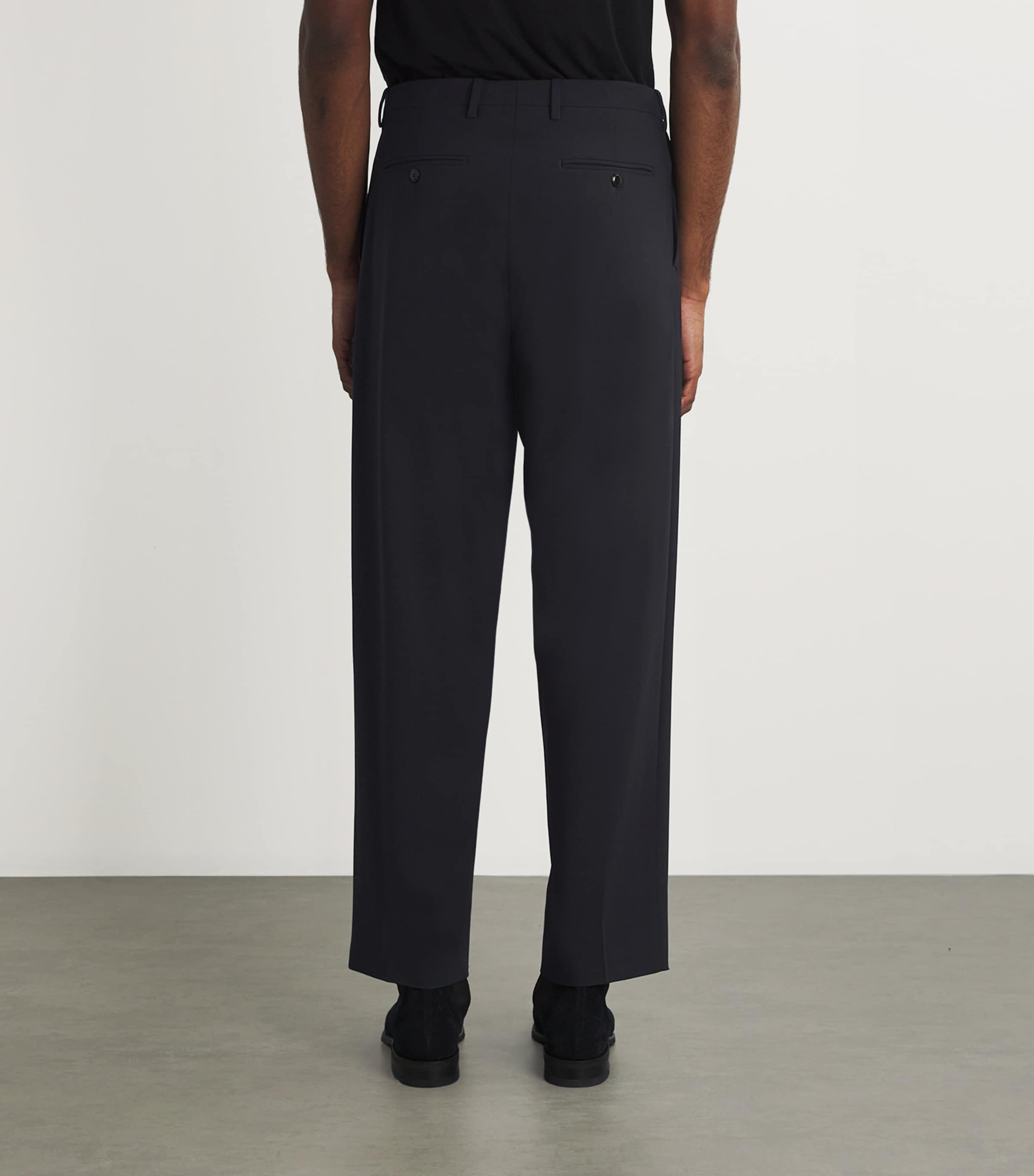 Virgin Wool Tailored Trousers UB109 Image 4