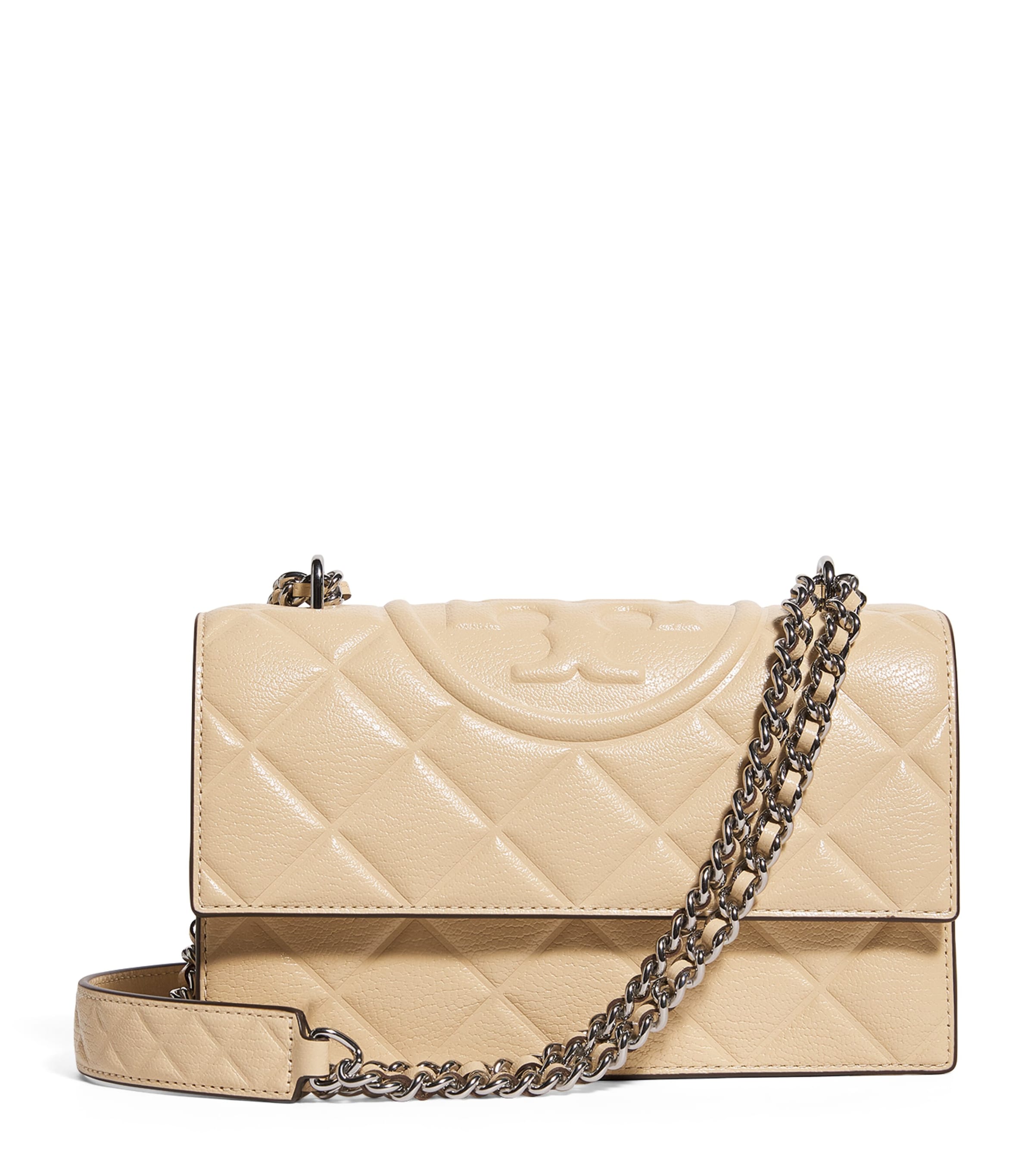 Small Leather Fleming Shoulder Bag 701 VANILLA SFT SRVE Image 1