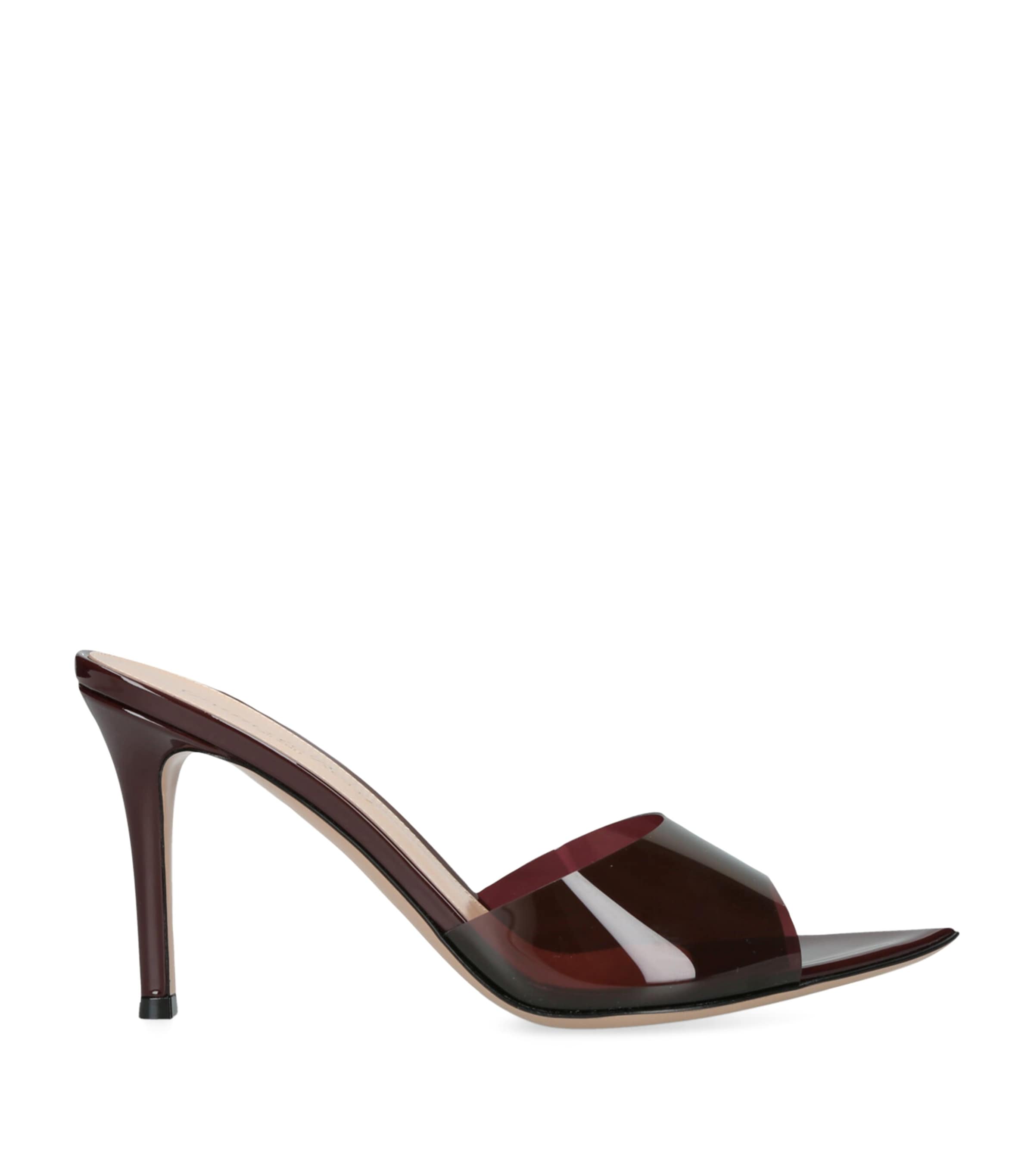 Shop Gianvito Rossi Plexi Elle Mules 85 In Black