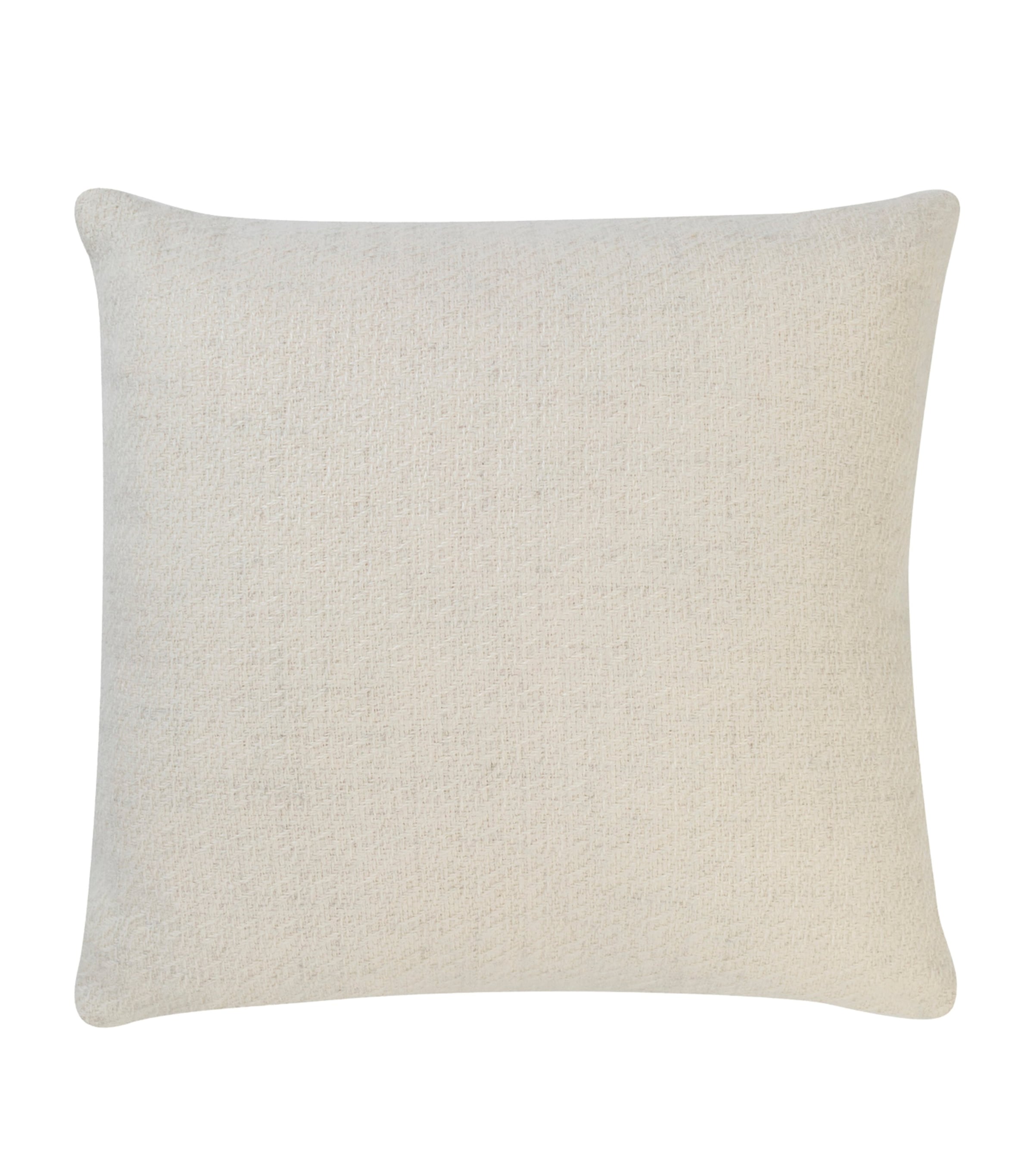Araminta Campbell Alpaca-Blend Fern Cushion (45cm x 45cm) White Image 1
