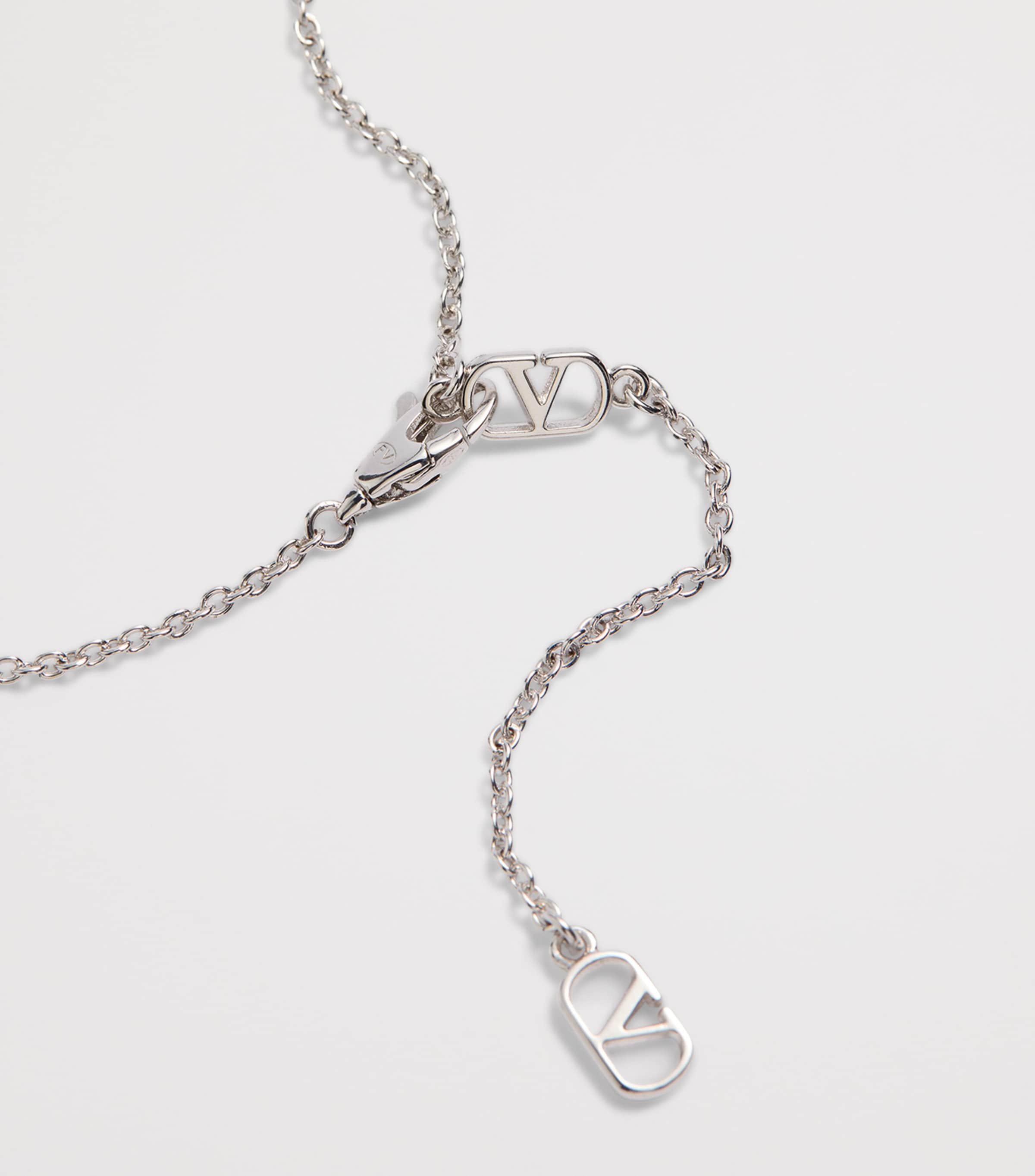 Valentino Garavani Ovalette VLogo Pendant Necklace | Harrods UK