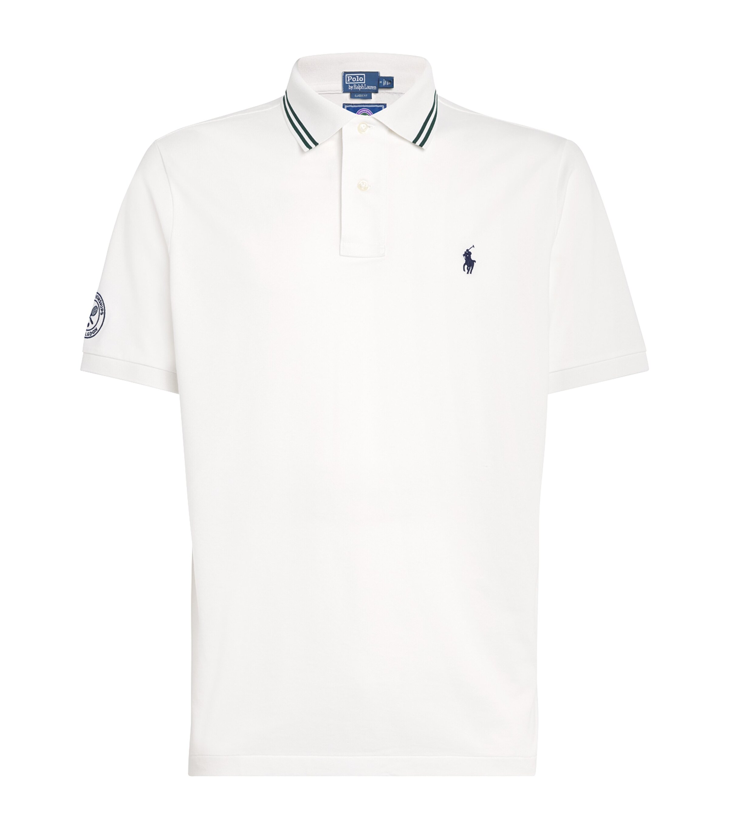 RLX Ralph Lauren White x Wimbledon Piqué Performance Polo Shirt