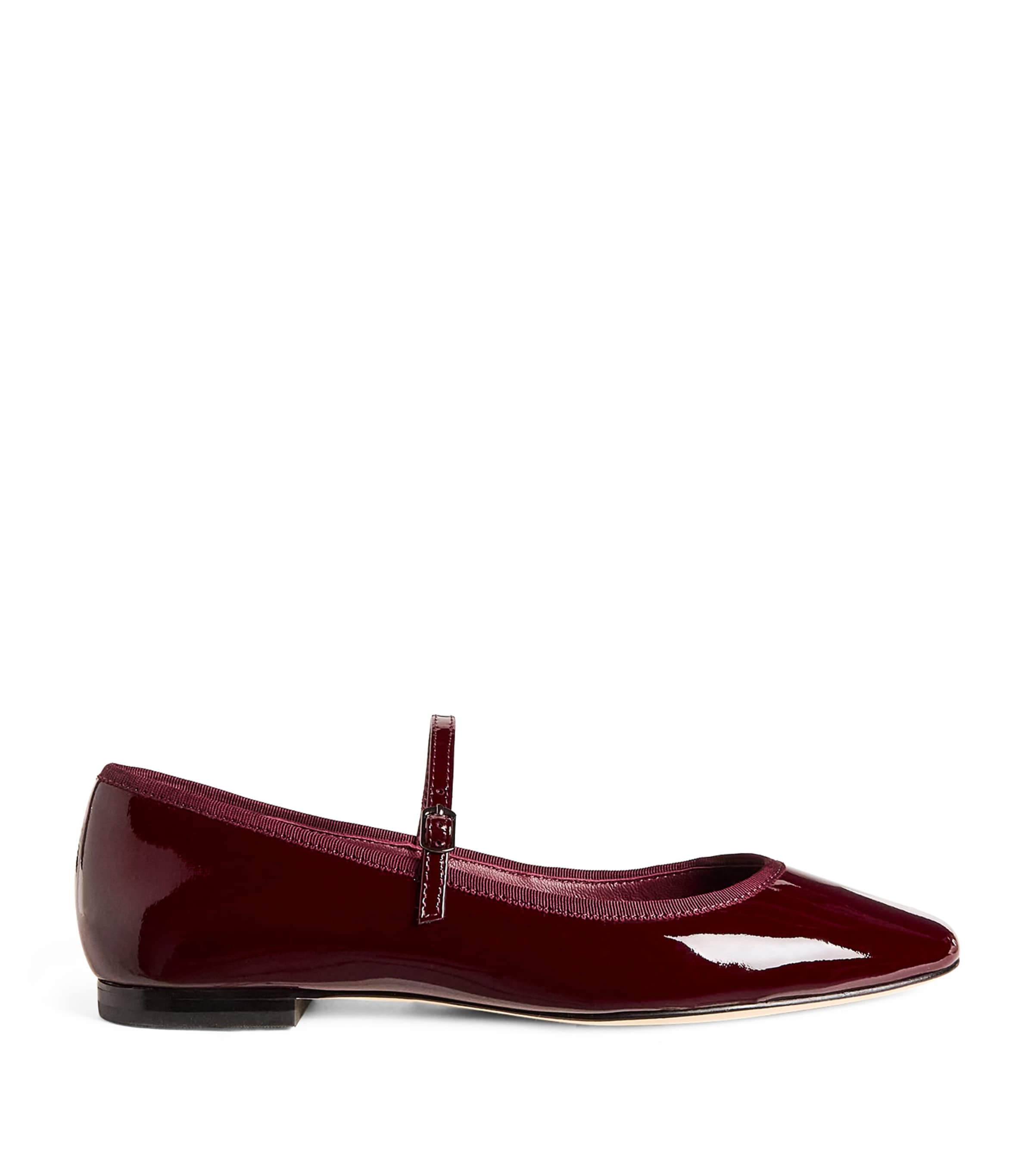 PAIGE Patent Leather Jolie Ballet Flats Oxblood Patent Image 1