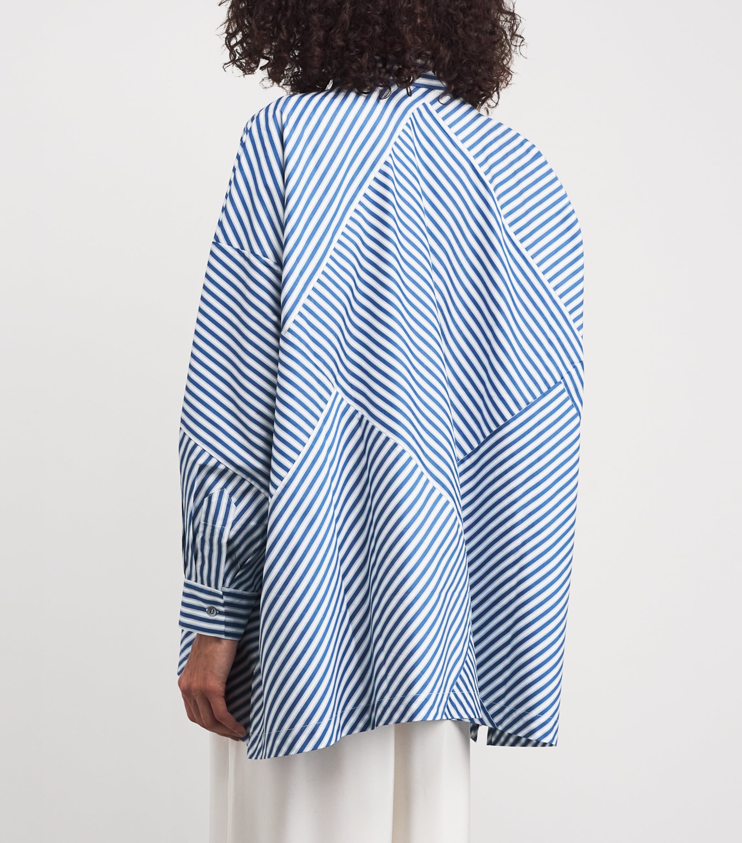 Stripe Wide A-Line Shirt INKY Image 4