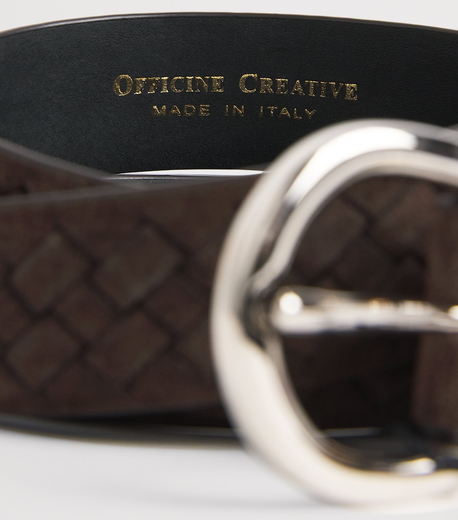 Officine Creative Suede Woven Belt Cotto Image 4