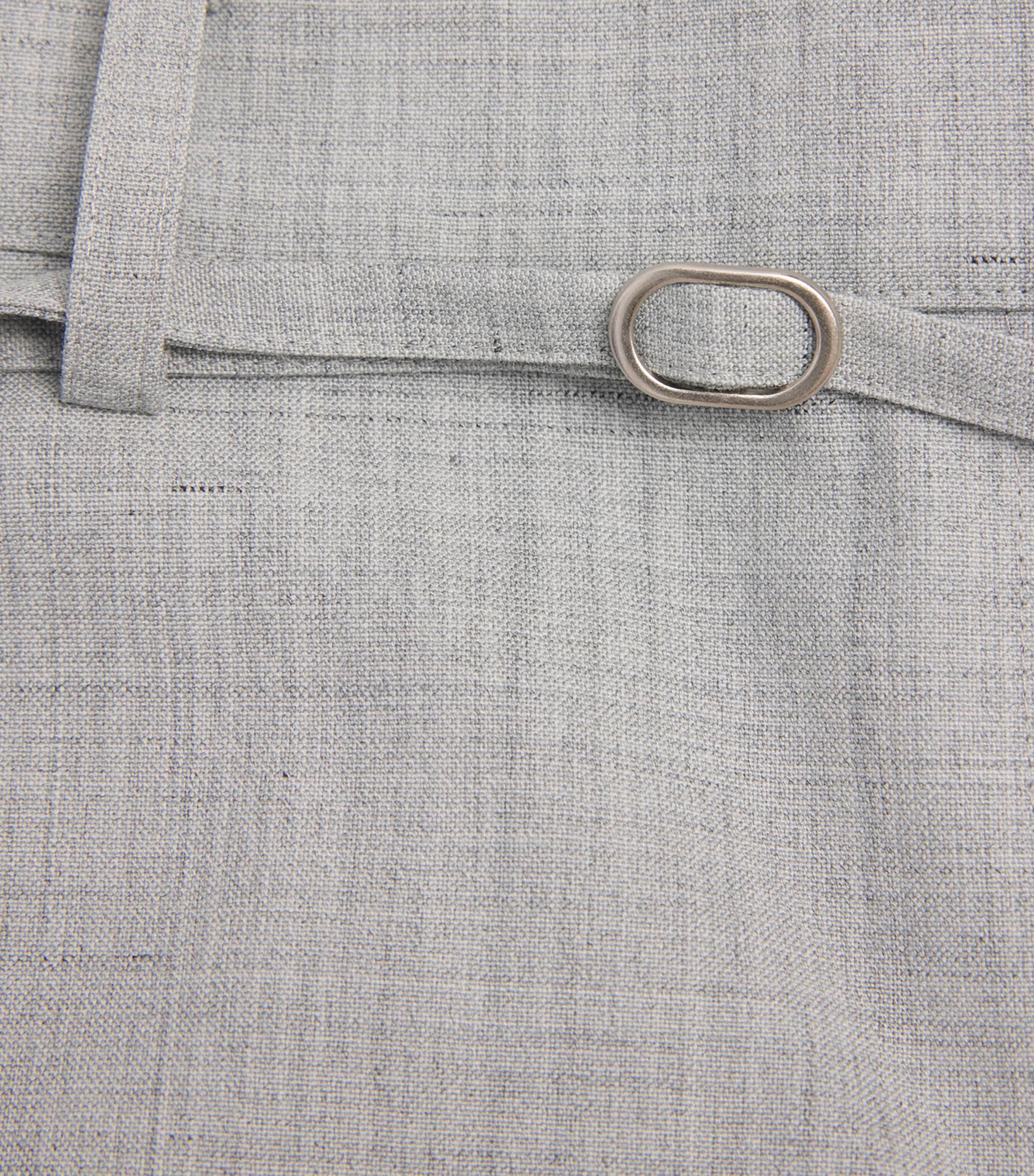 St. Agni Womens 90s Belt Minimal Trousers Concrete Image 6