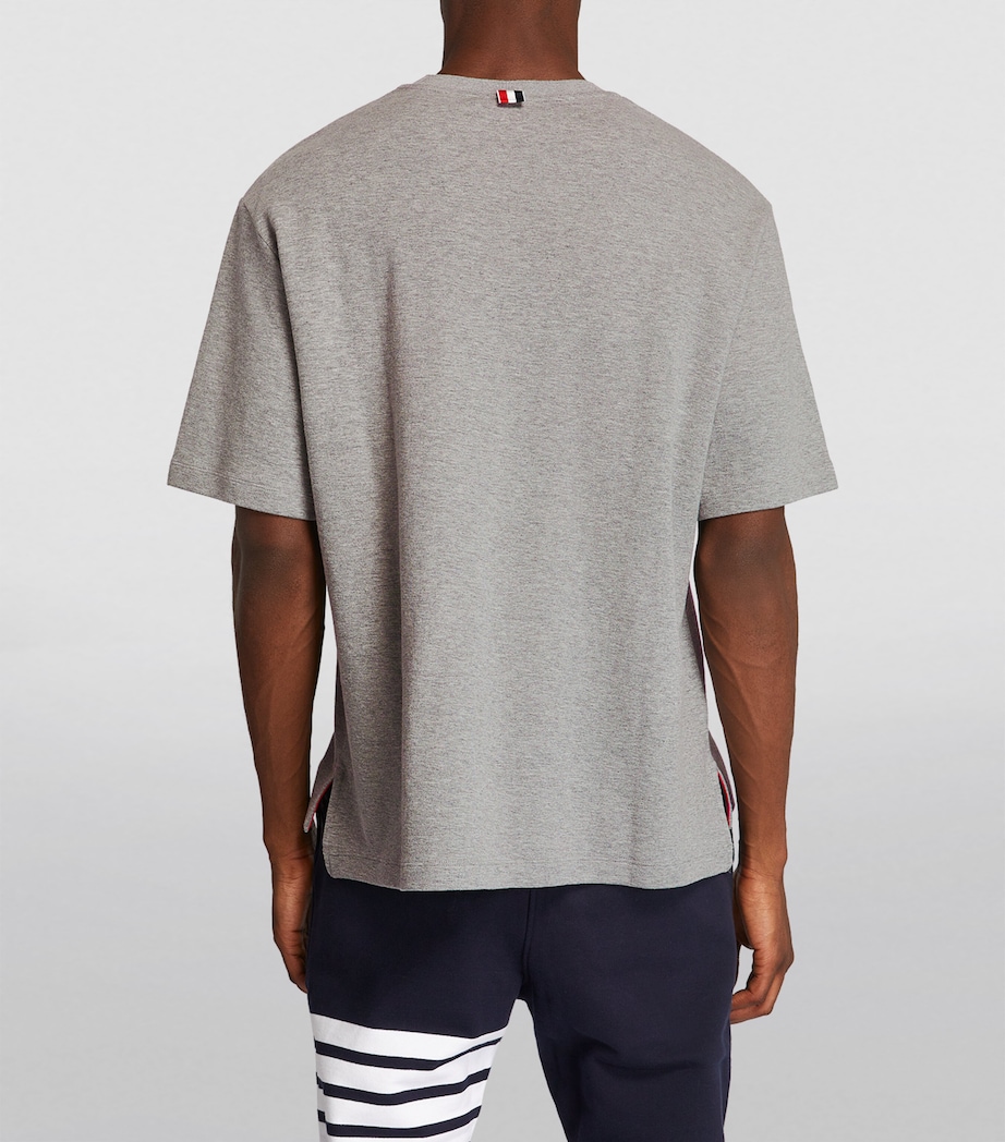 Oversized Tricolour Pocket T-Shirt LT GREY Image 4