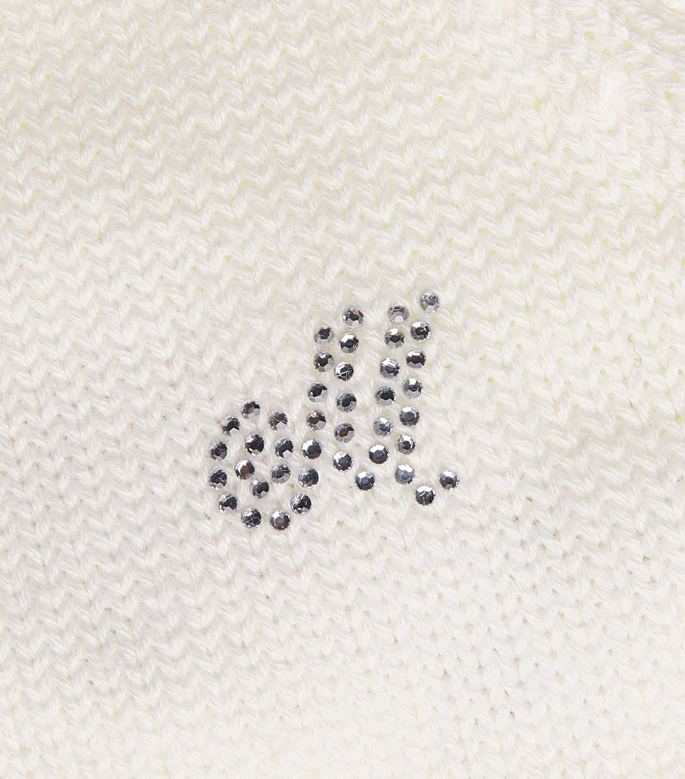 Monnalisa Cotton Embellished Cardigan (6 Months - 4 Years) Cream Image 3